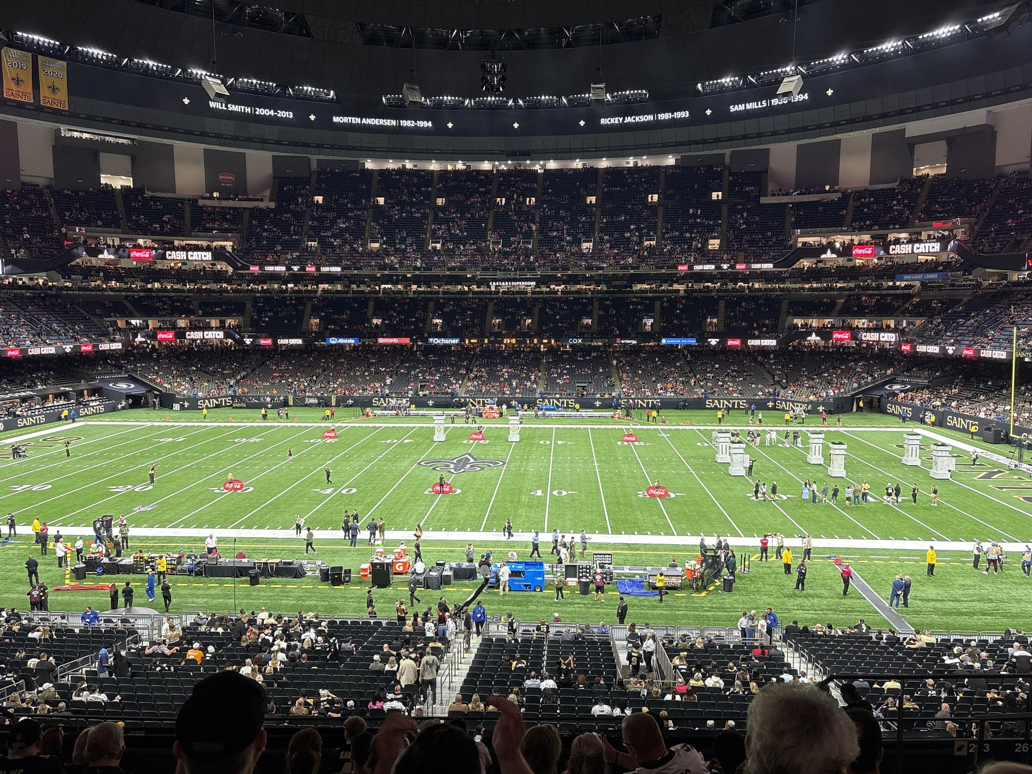 Real Fan View taken from Section 335 at Caesars Superdome by Tim G