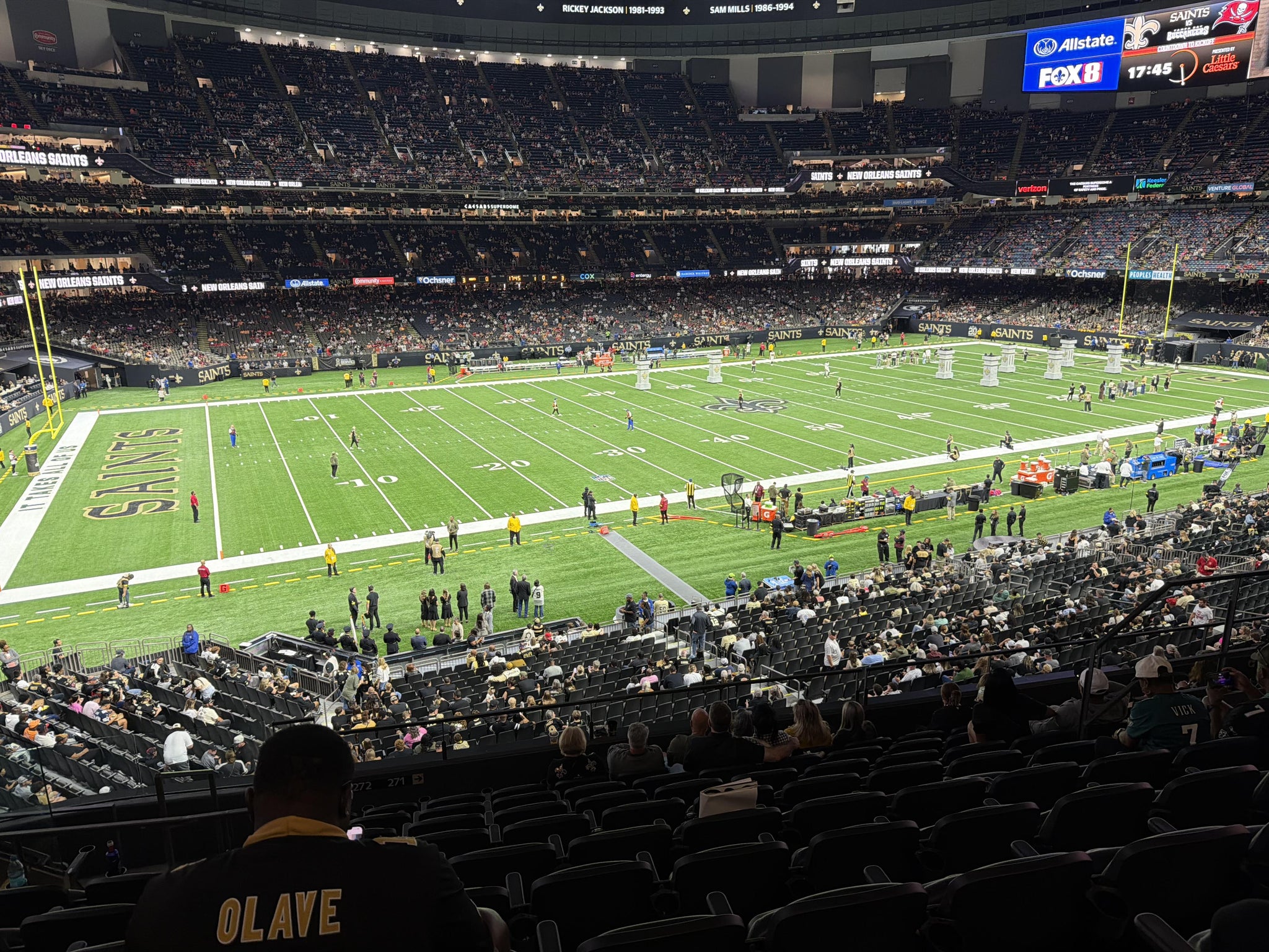 Real Fan View taken from Section 340 at Caesars Superdome by Jason B