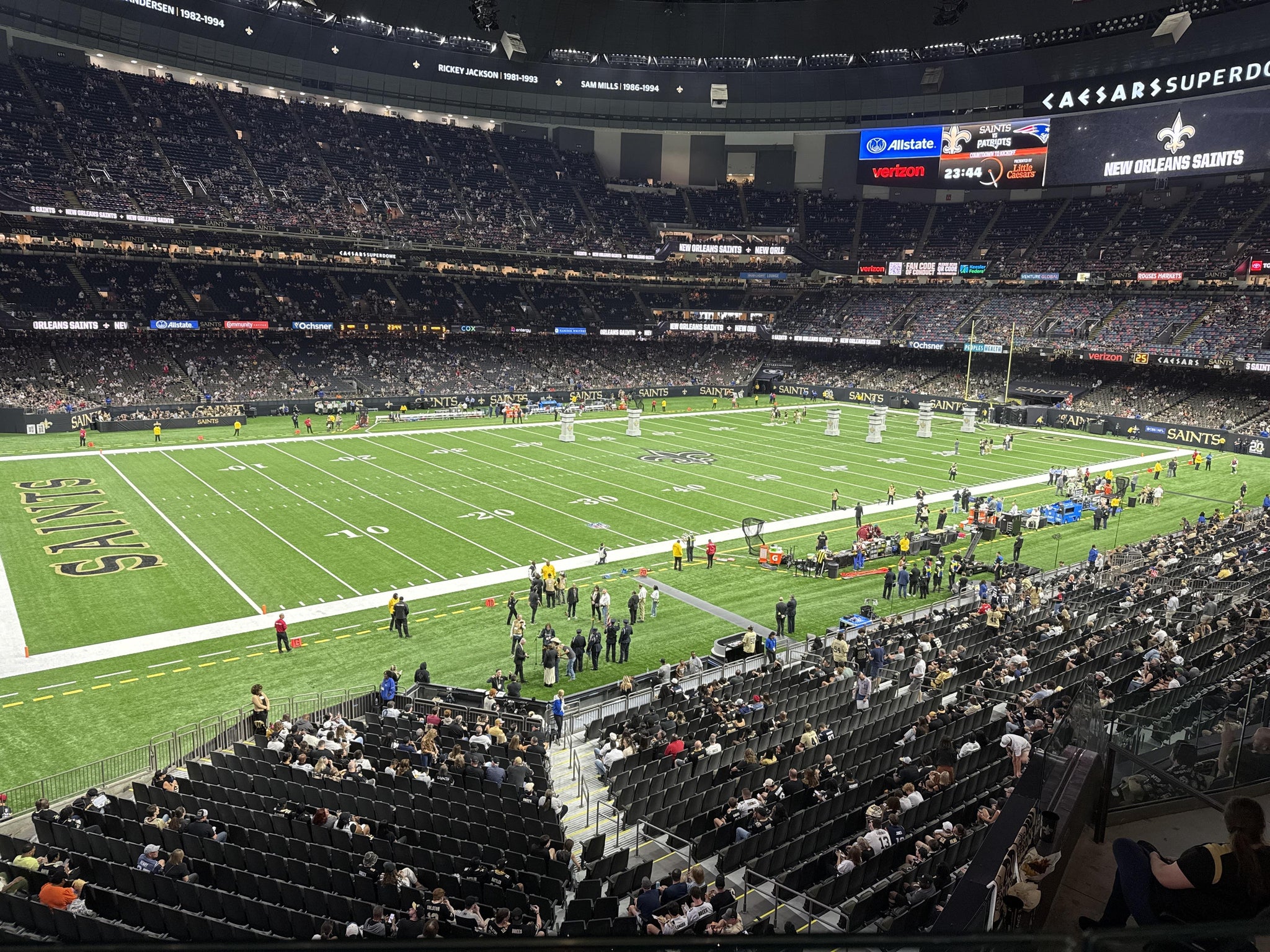 Real Fan View taken from Section 341 at Caesars Superdome by Paul D