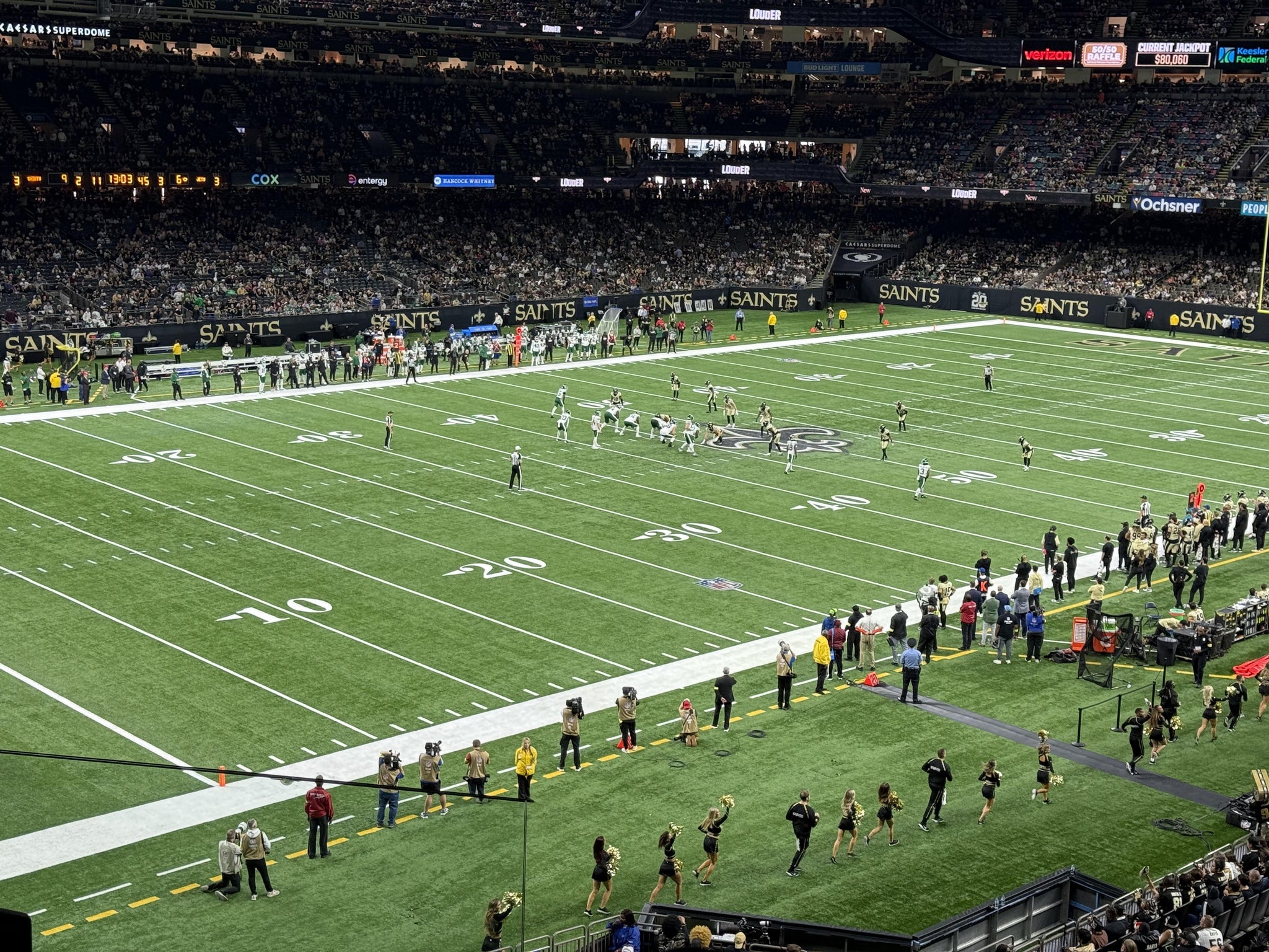 Real Fan View taken from Section 342 at Caesars Superdome by David M