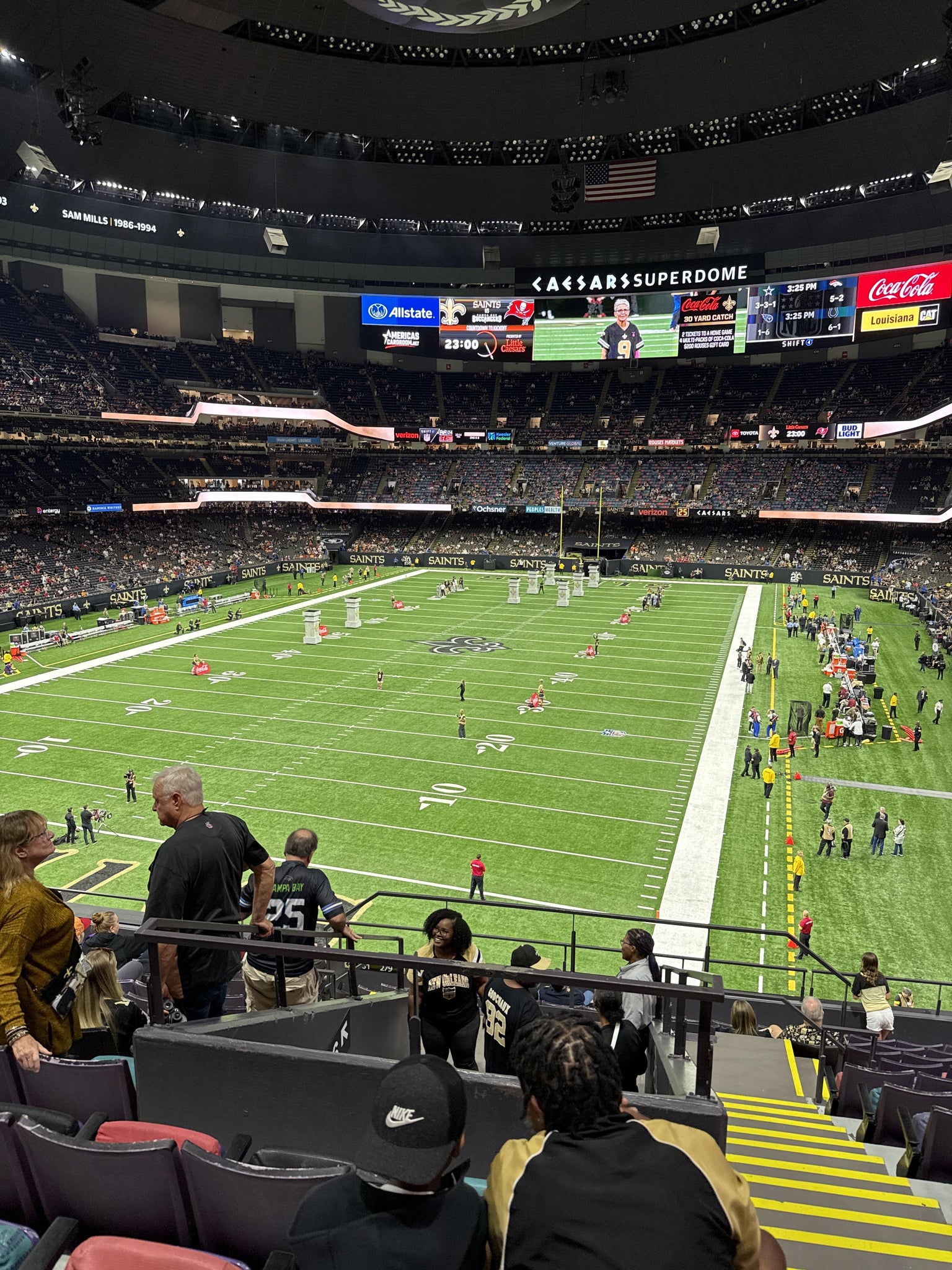 Real Fan View taken from Section 346 at Caesars Superdome by Rodney S