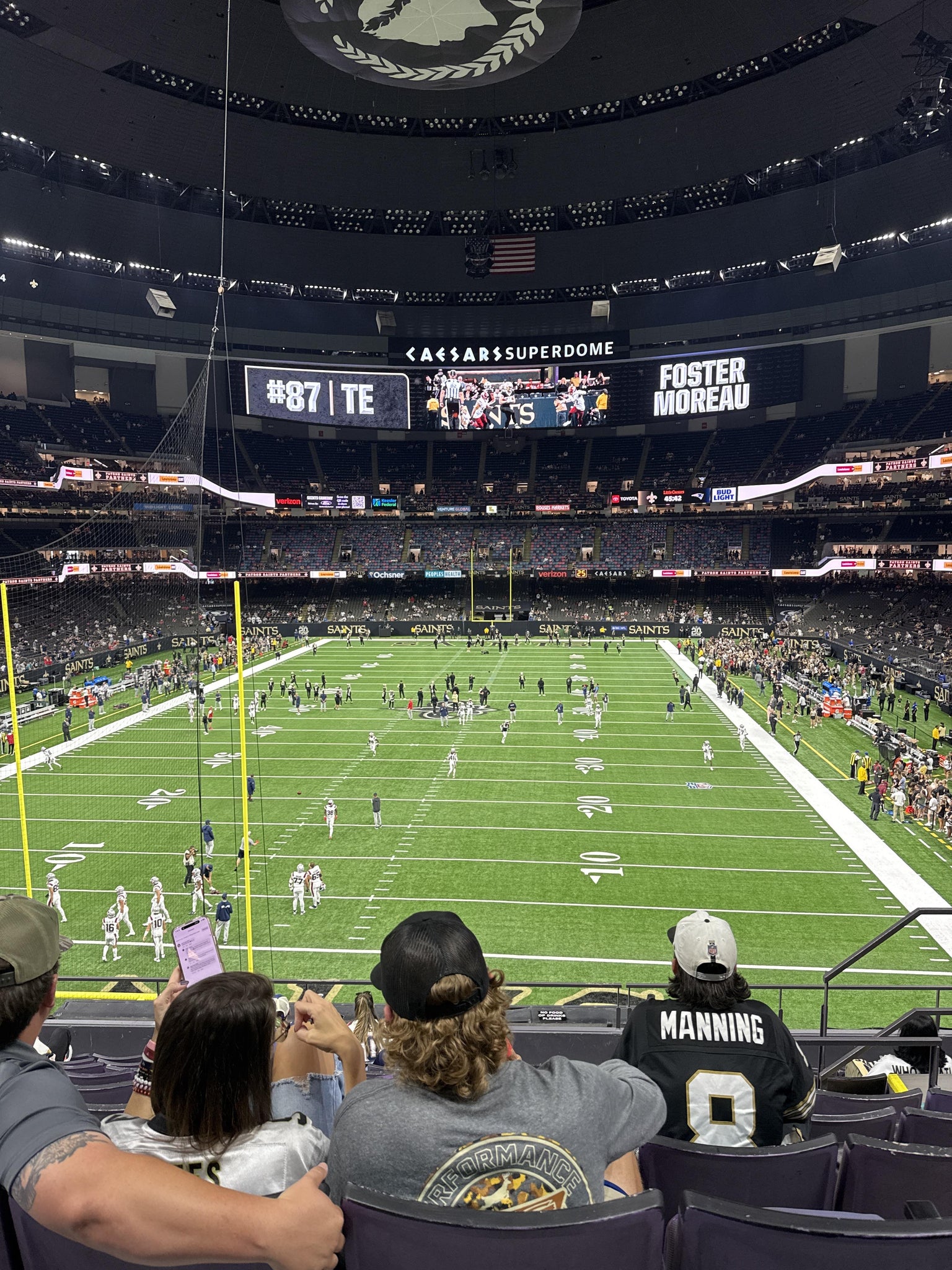 Real Fan View taken from Section 347 at Caesars Superdome by Madysen P