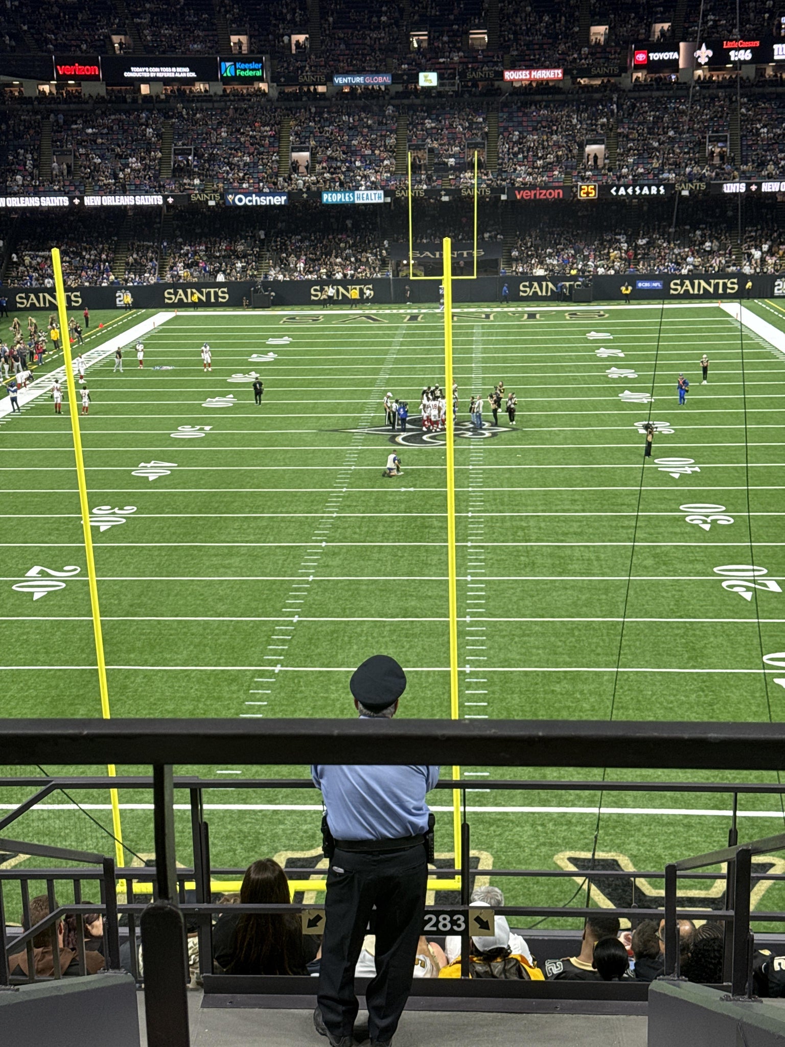 Real Fan View taken from Section 348 at Caesars Superdome by Yvette B