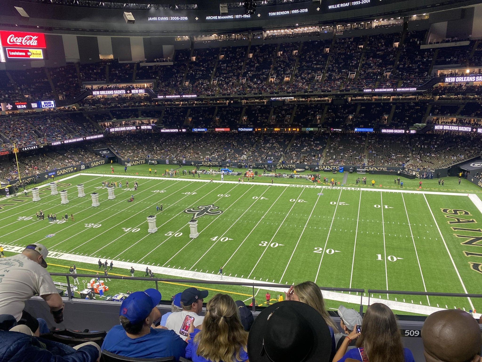 Real Fan View taken from Section 511 at Caesars Superdome by Wendy S