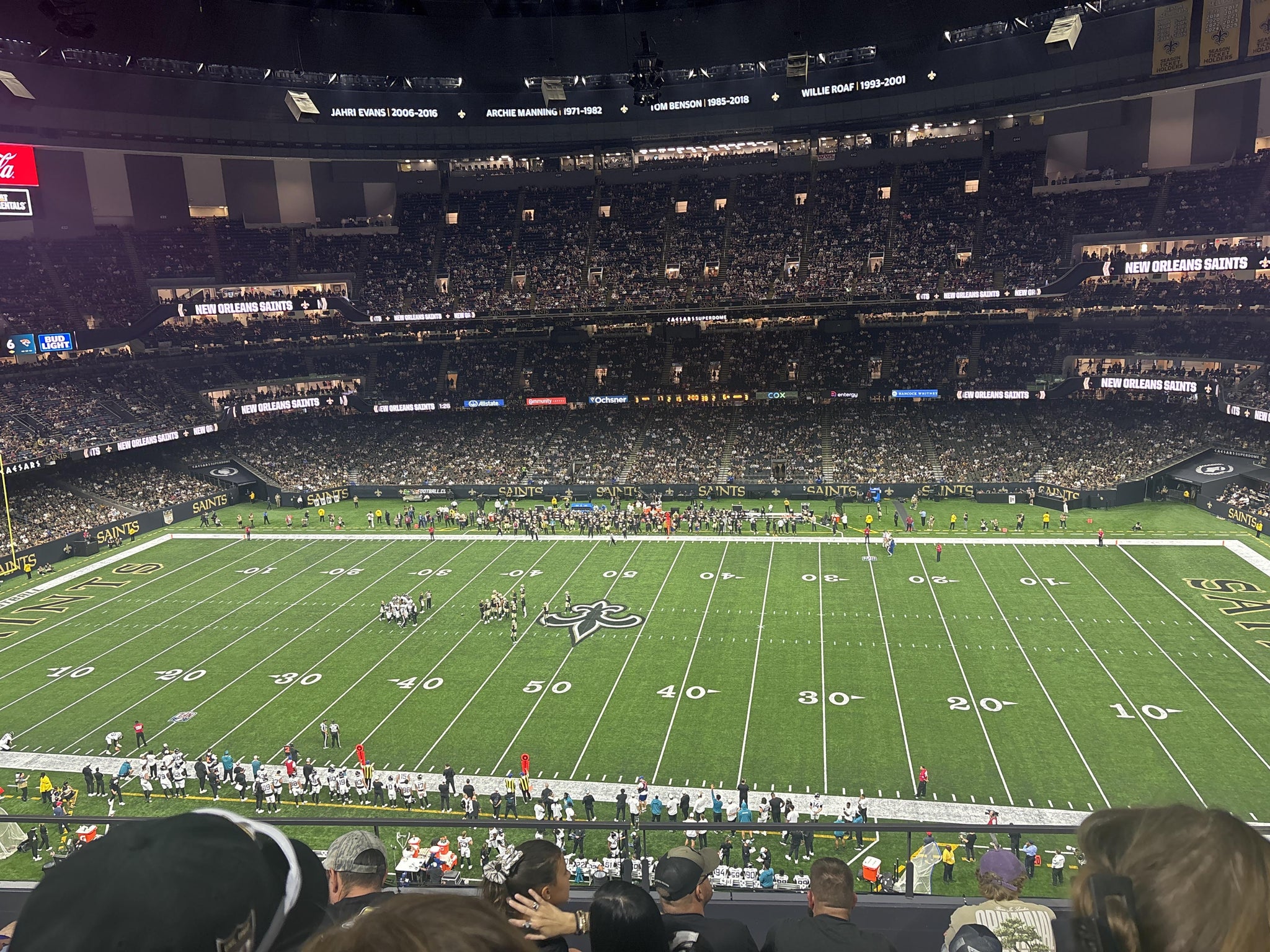 Real Fan View taken from Section 513 at Caesars Superdome by Rebecca M