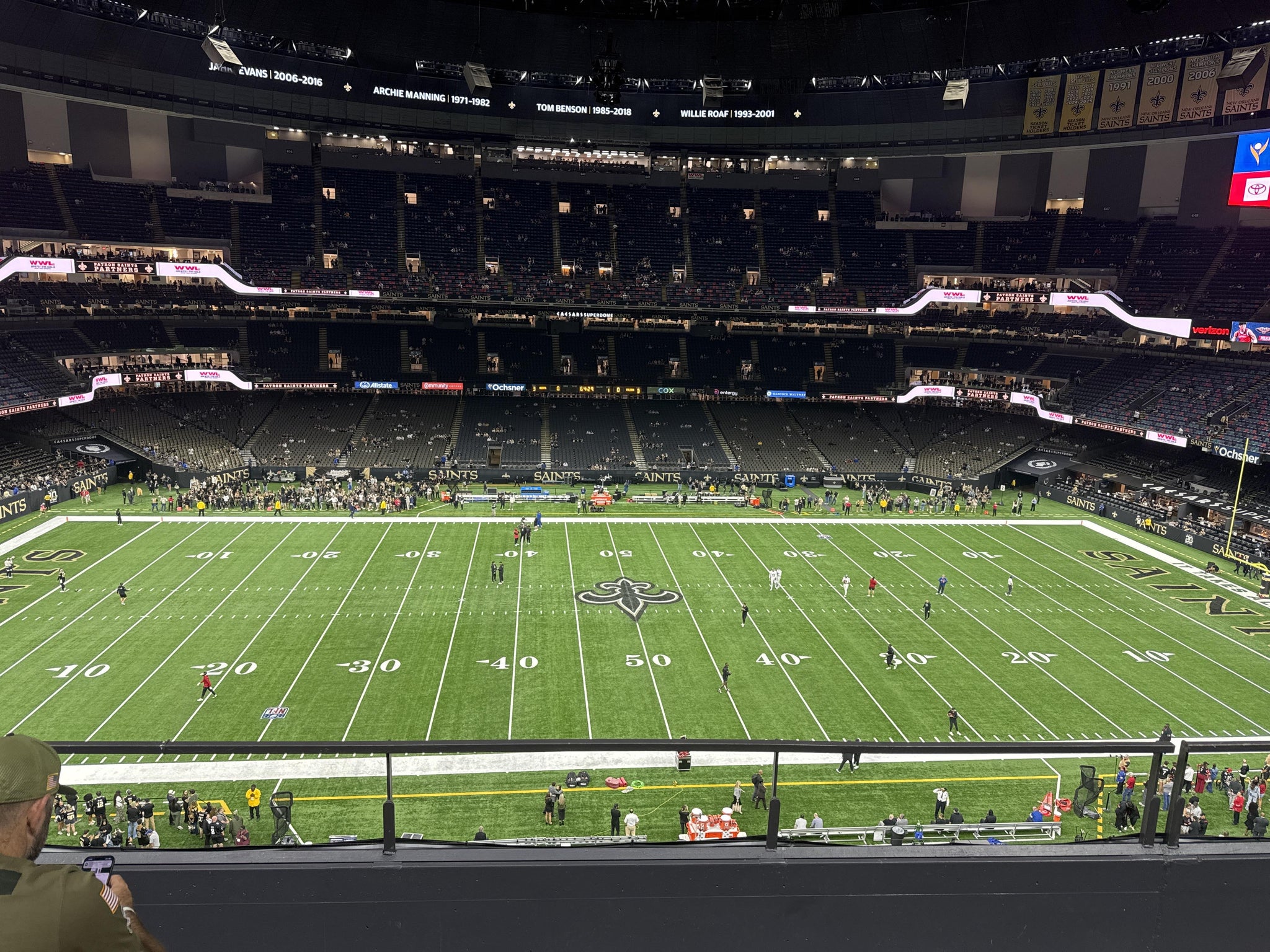 Real Fan View taken from Section 517 at Caesars Superdome by Jasmine M