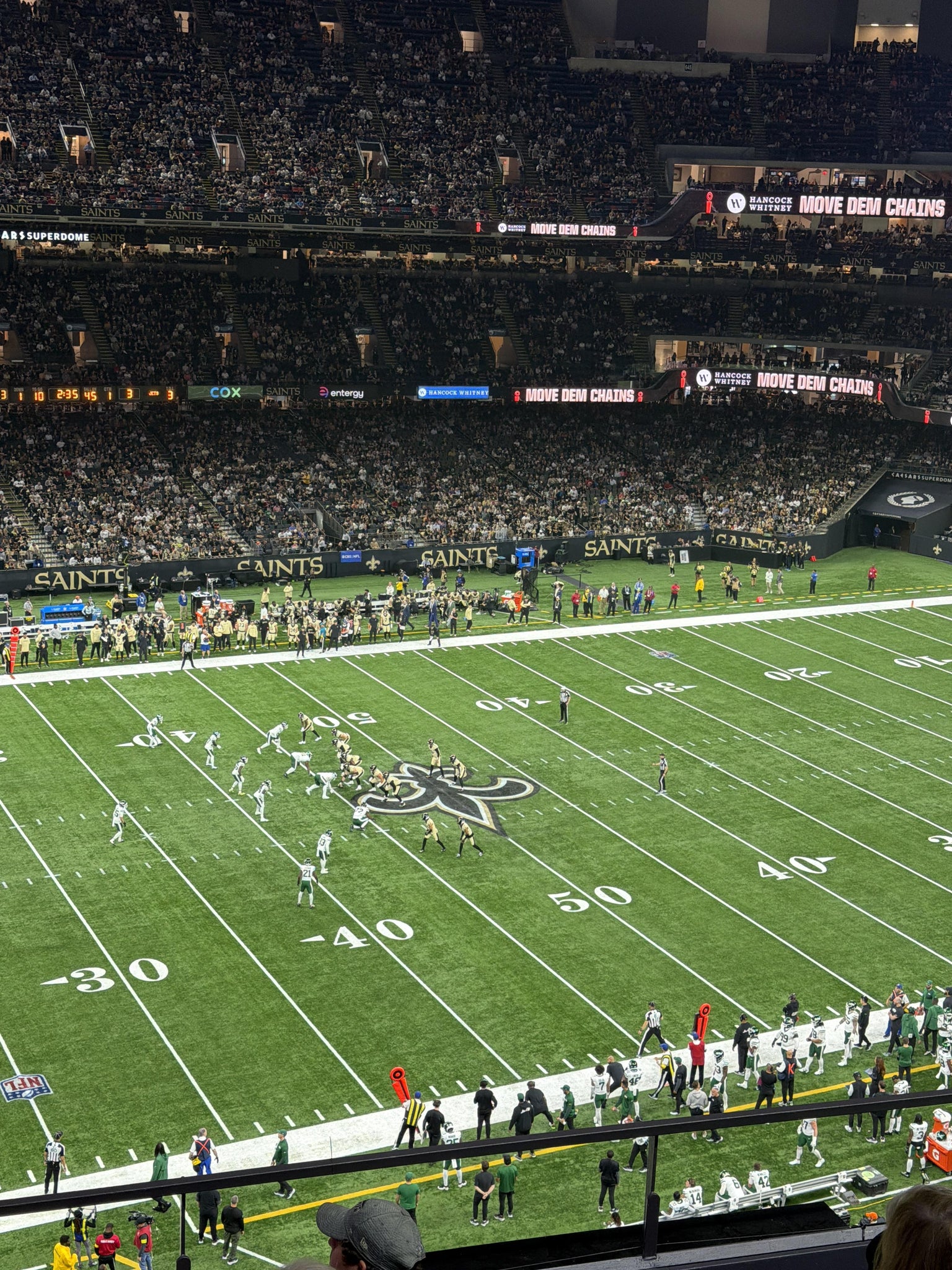 Real Fan View taken from Section 521 at Caesars Superdome by Danielle S