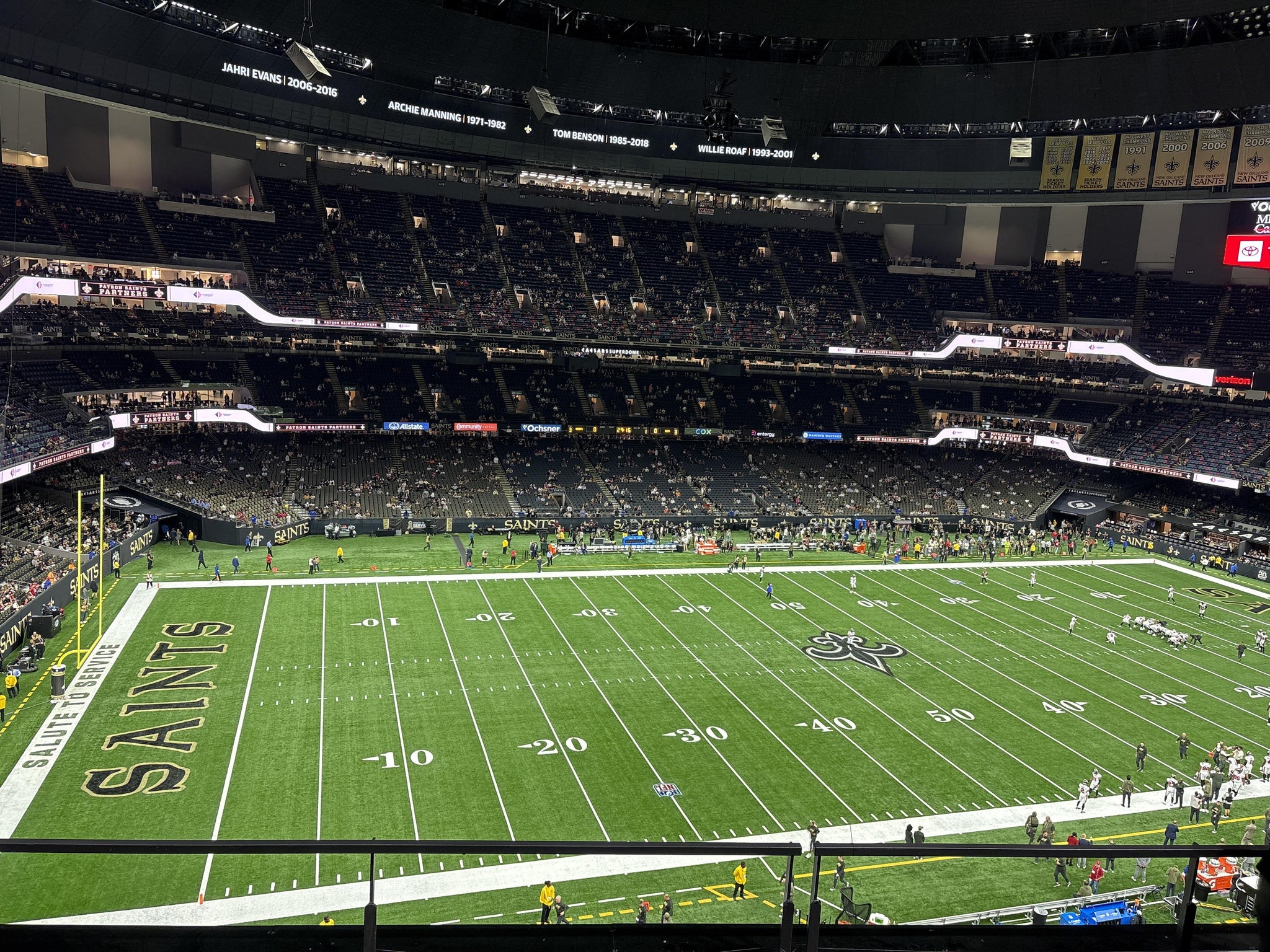 Real Fan View taken from Section 523 at Caesars Superdome by Nicholas R