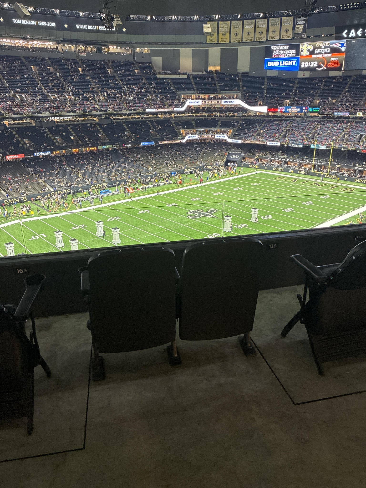 Real Fan View taken from Section 525 SRO at Caesars Superdome by Paul R