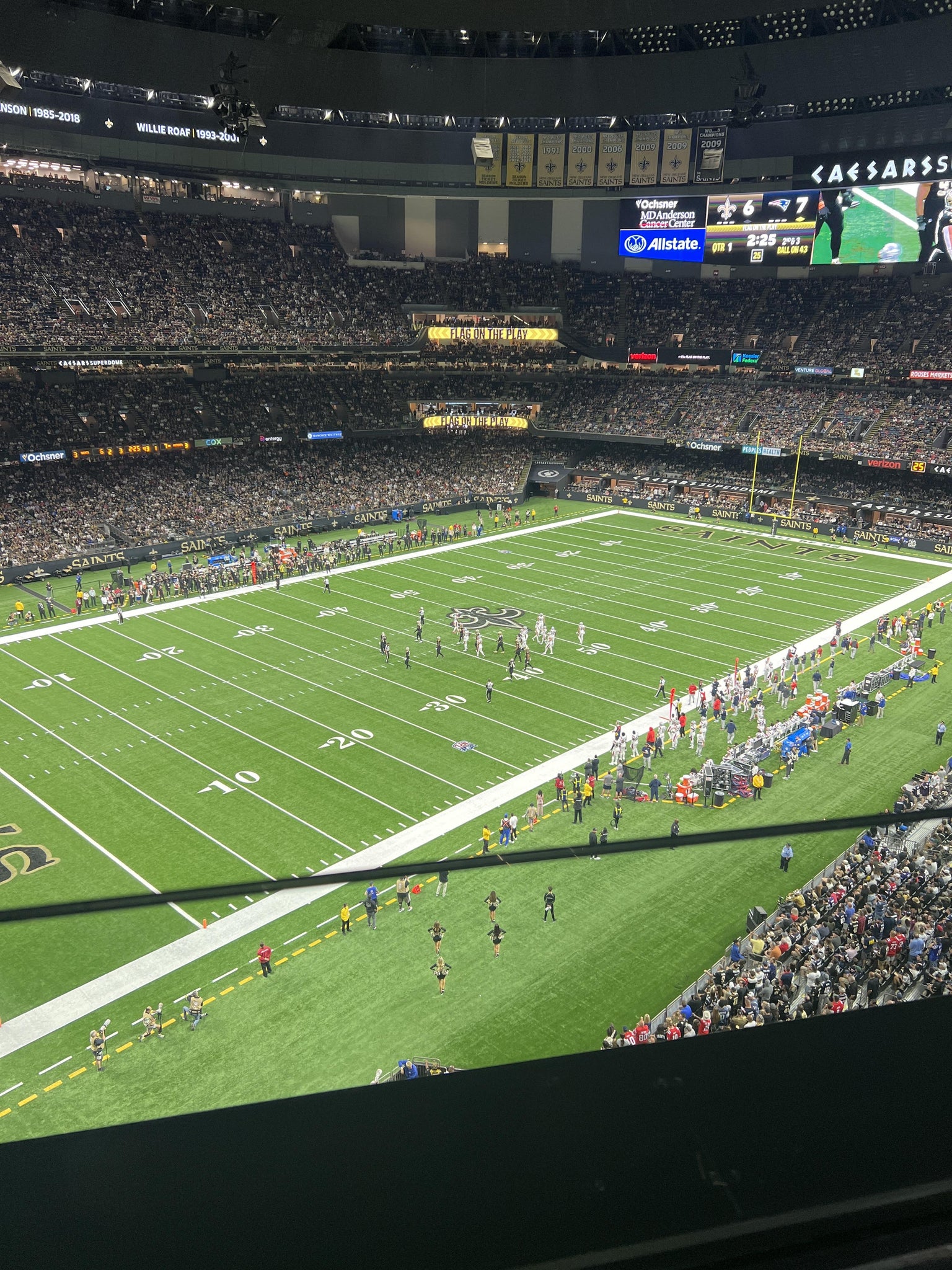 Real Fan View taken from Section 525 WC at Caesars Superdome by Donrielle A