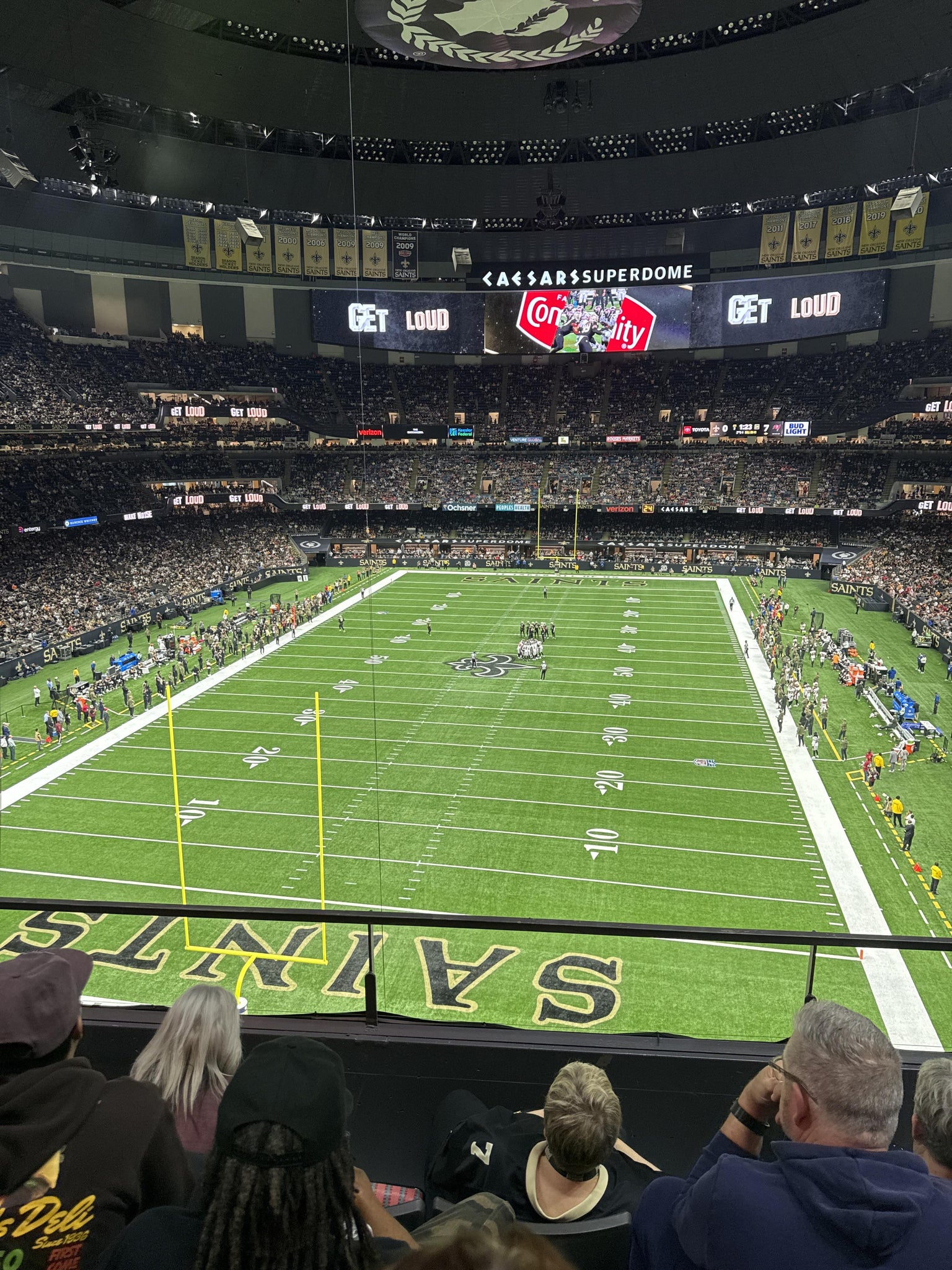Real Fan View taken from Section 529 at Caesars Superdome by Anonymous User