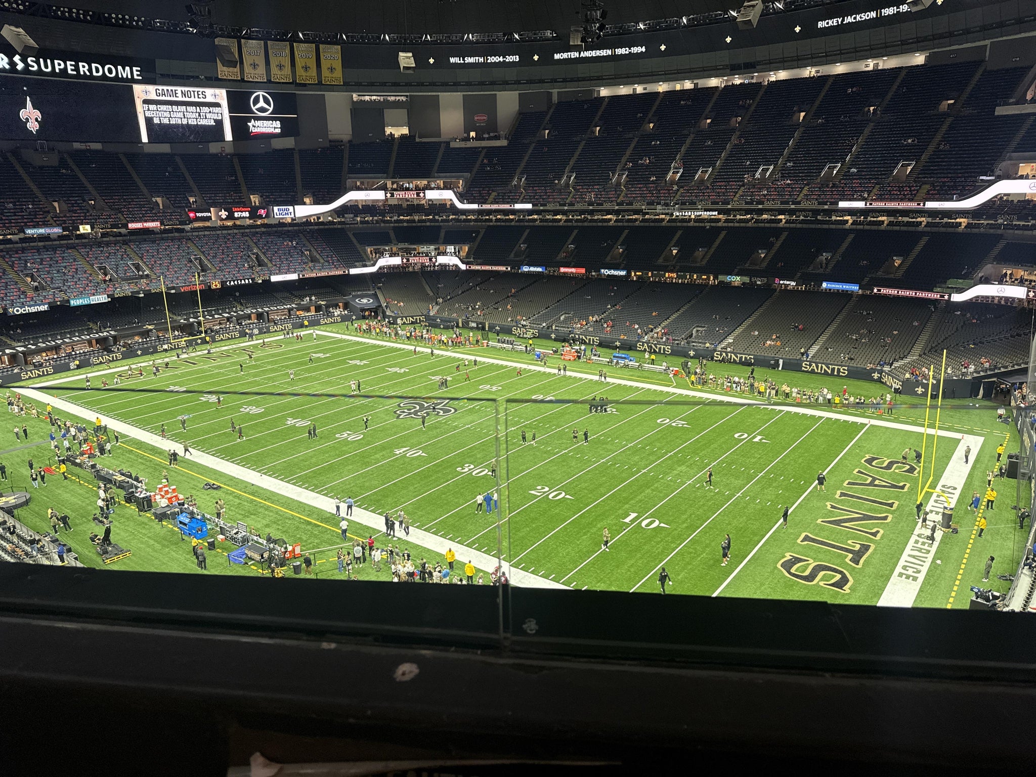 Real Fan View taken from Section 536 WC at Caesars Superdome by Andrew S
