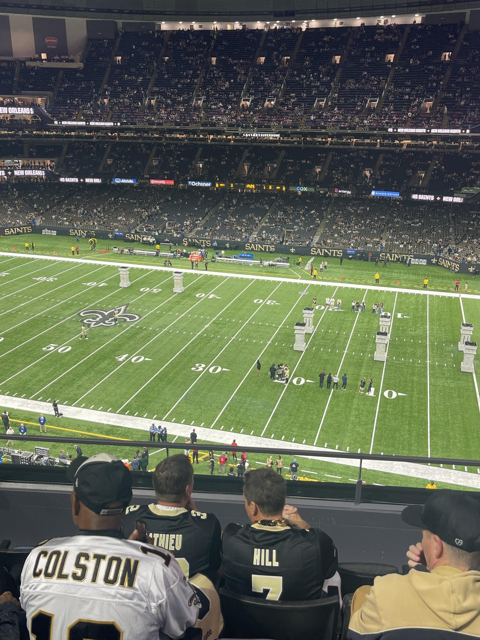 Real Fan View taken from Section 539 at Caesars Superdome by Julie M
