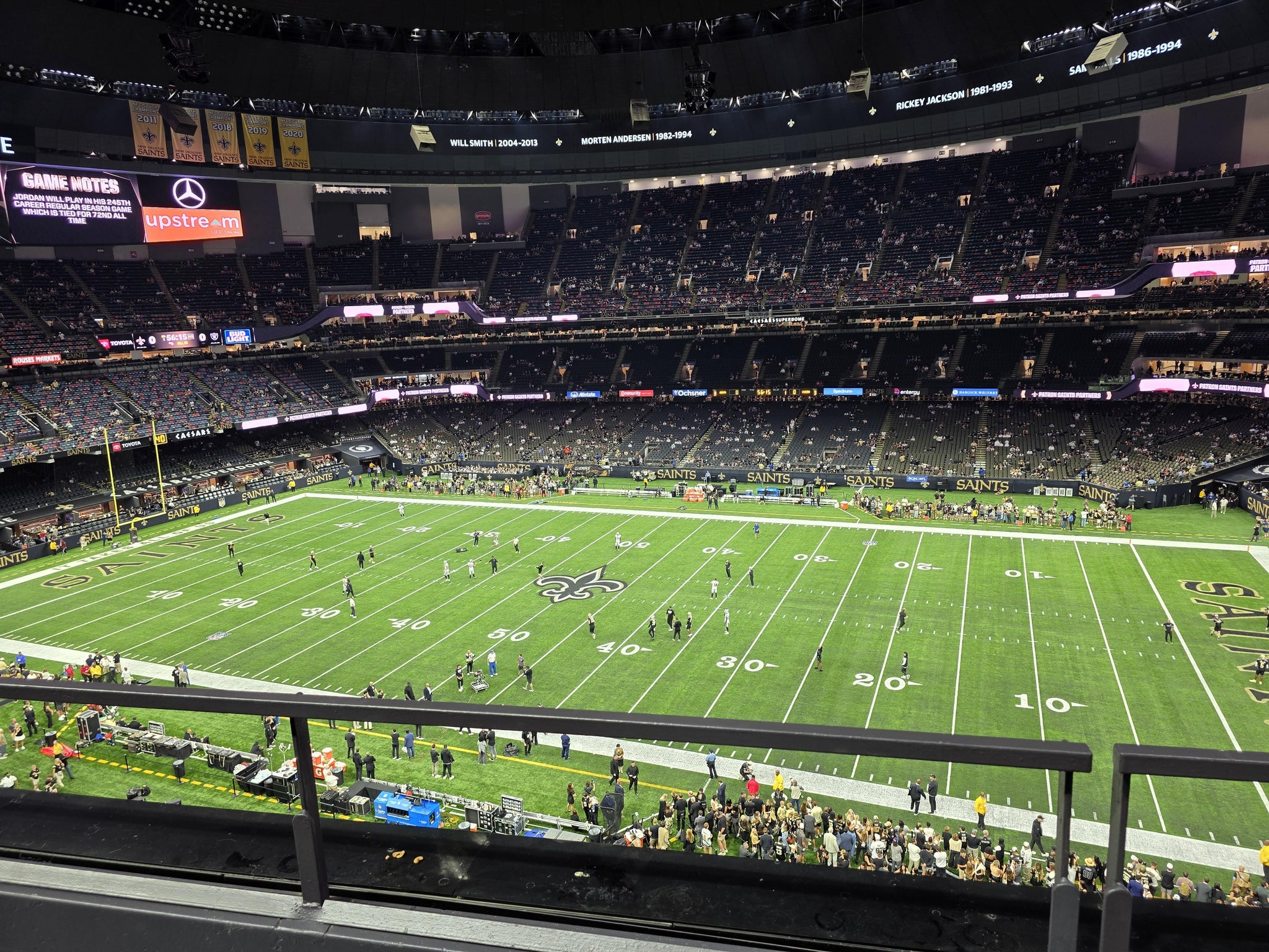 Real Fan View taken from Section 541 at Caesars Superdome by Ronald E