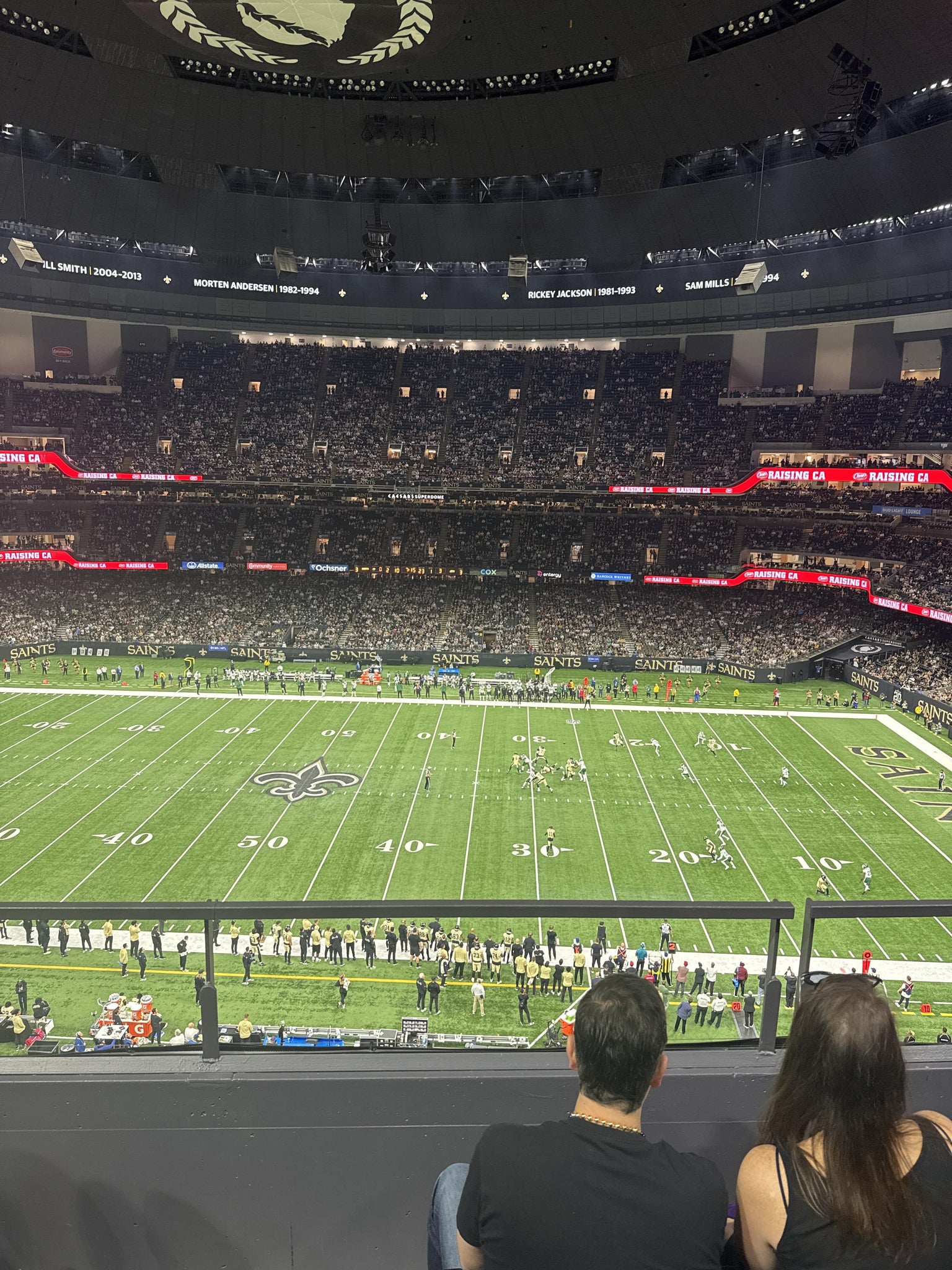 Vue réelle des fans prise de la Section 543 au site Caesars Superdome par Rose M