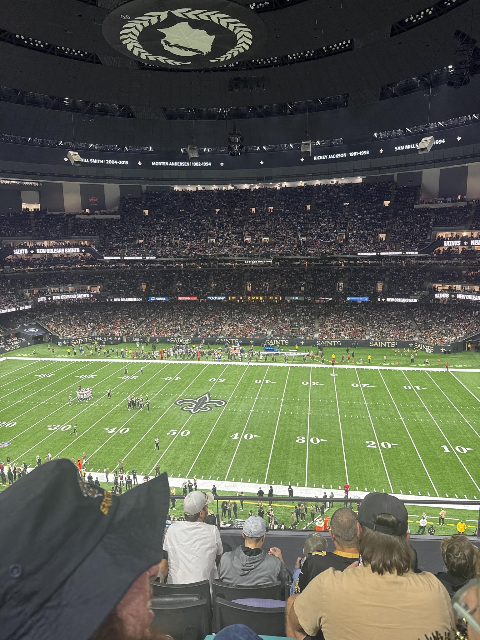 Real Fan View taken from Section 543 at Caesars Superdome by Larry K