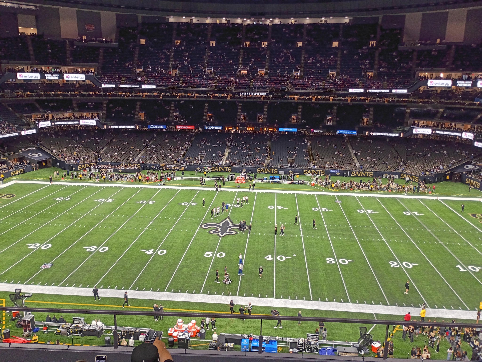 Real Fan View taken from Section 545 at Caesars Superdome by Calli J