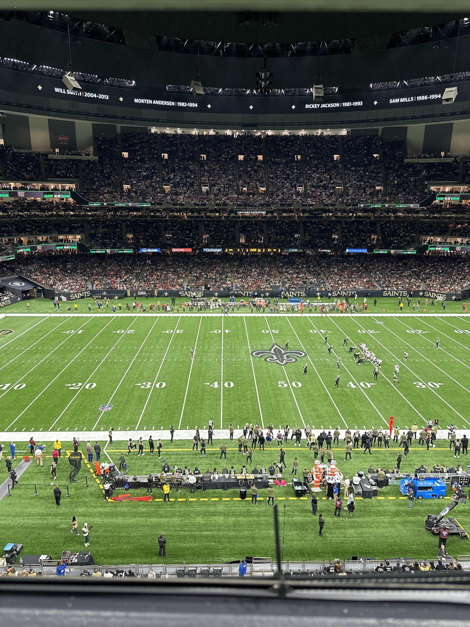 Vue réelle des fans prise de la Section 547 au site Caesars Superdome par H. merritt L