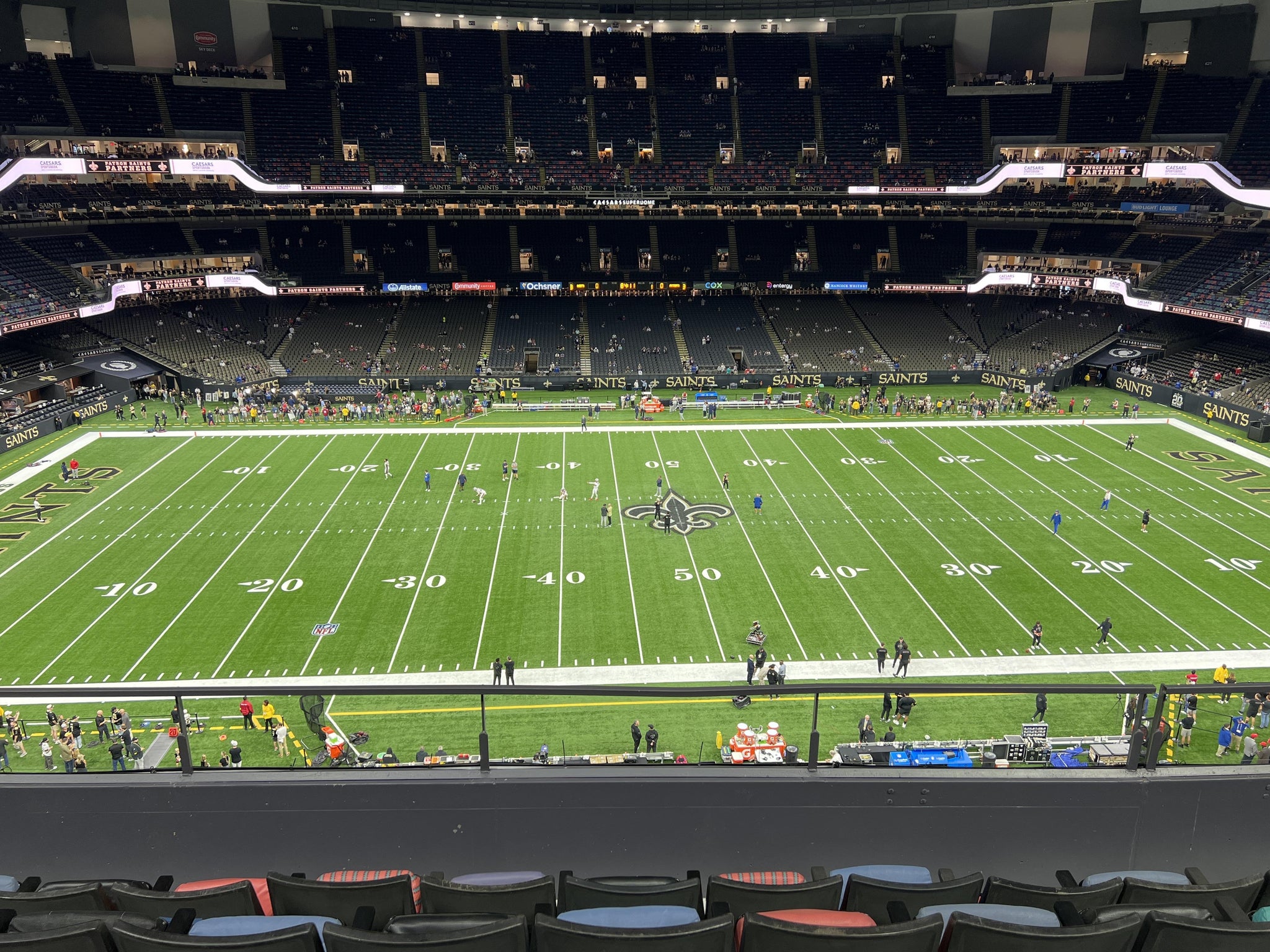 Real Fan View taken from Section 547 at Caesars Superdome by Brad T