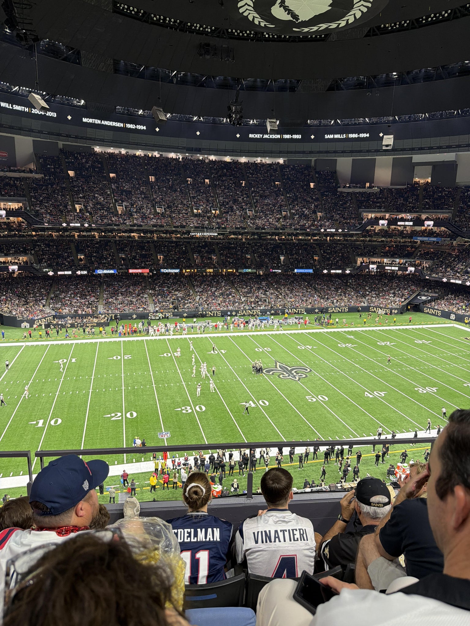 Real Fan View taken from Section 551 at Caesars Superdome by Robert P