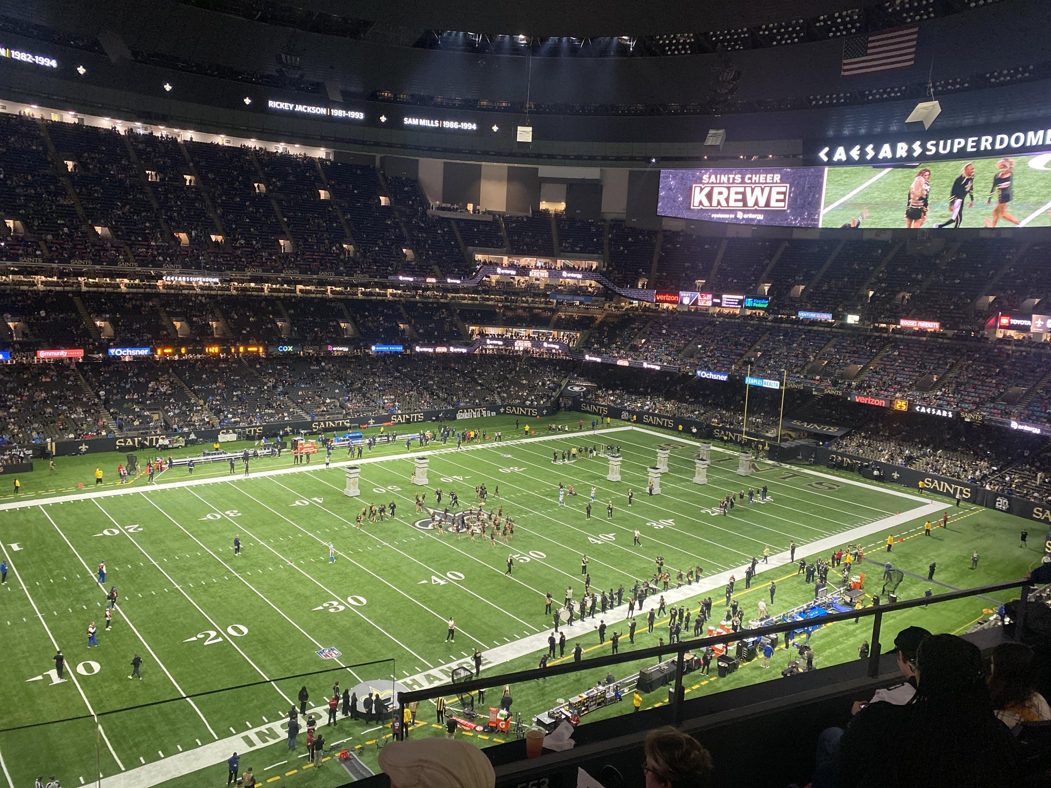 Vue réelle des fans prise de la Section 554 au site Caesars Superdome par Bubba H