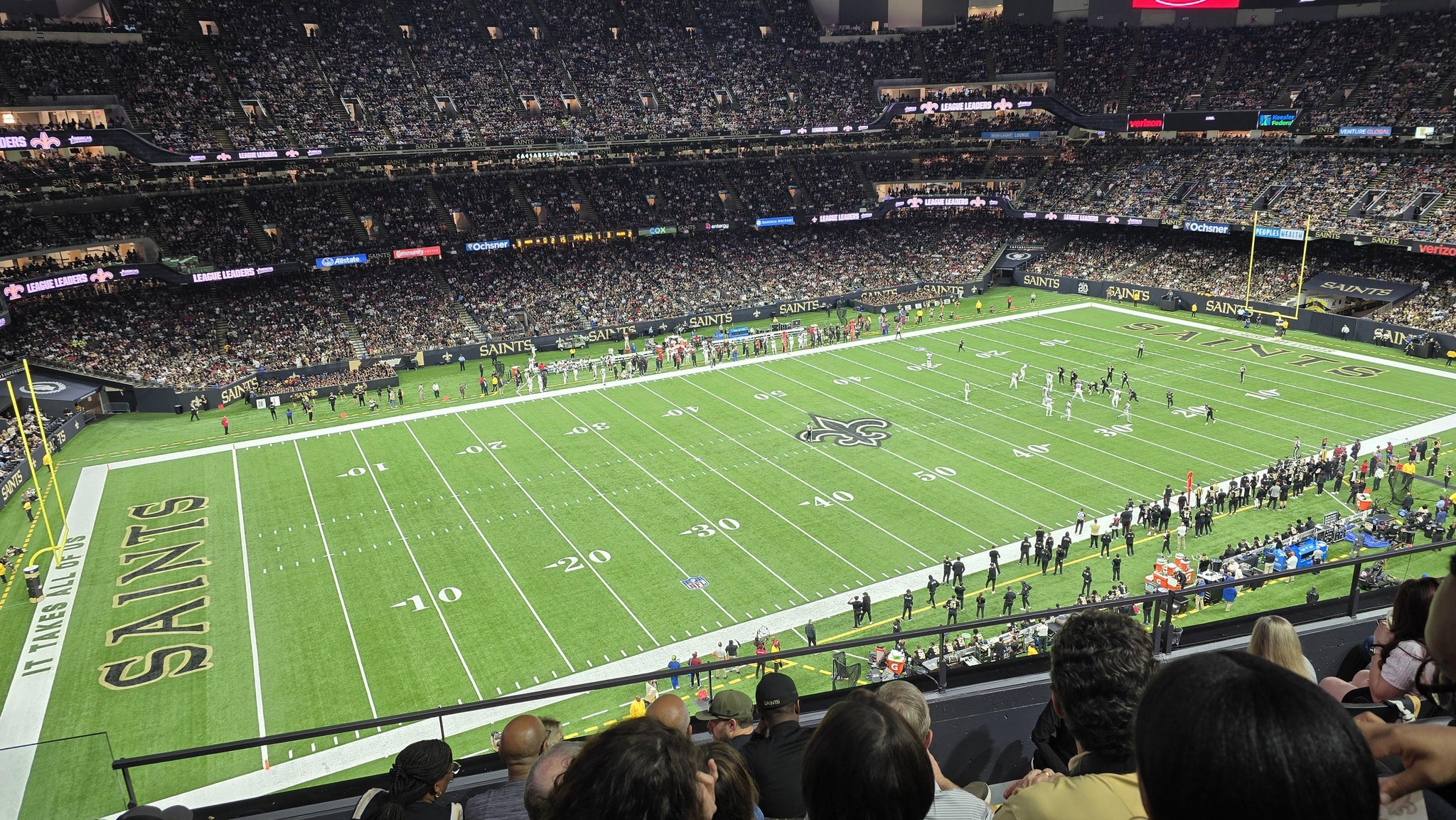 Real Fan View taken from Section 554 at Caesars Superdome by Harold L