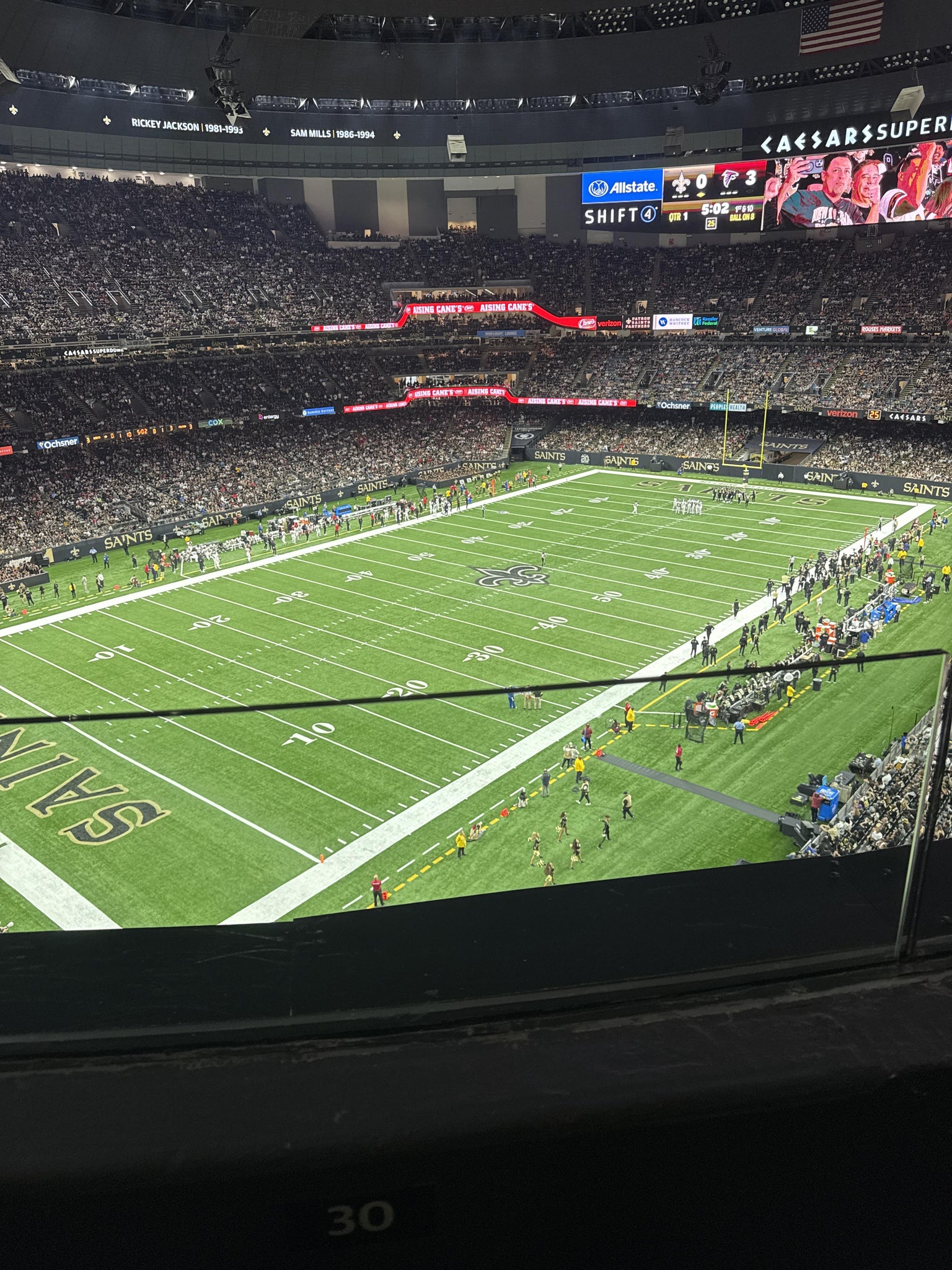 Real Fan View taken from Section 555 WC at Caesars Superdome by Lishane T