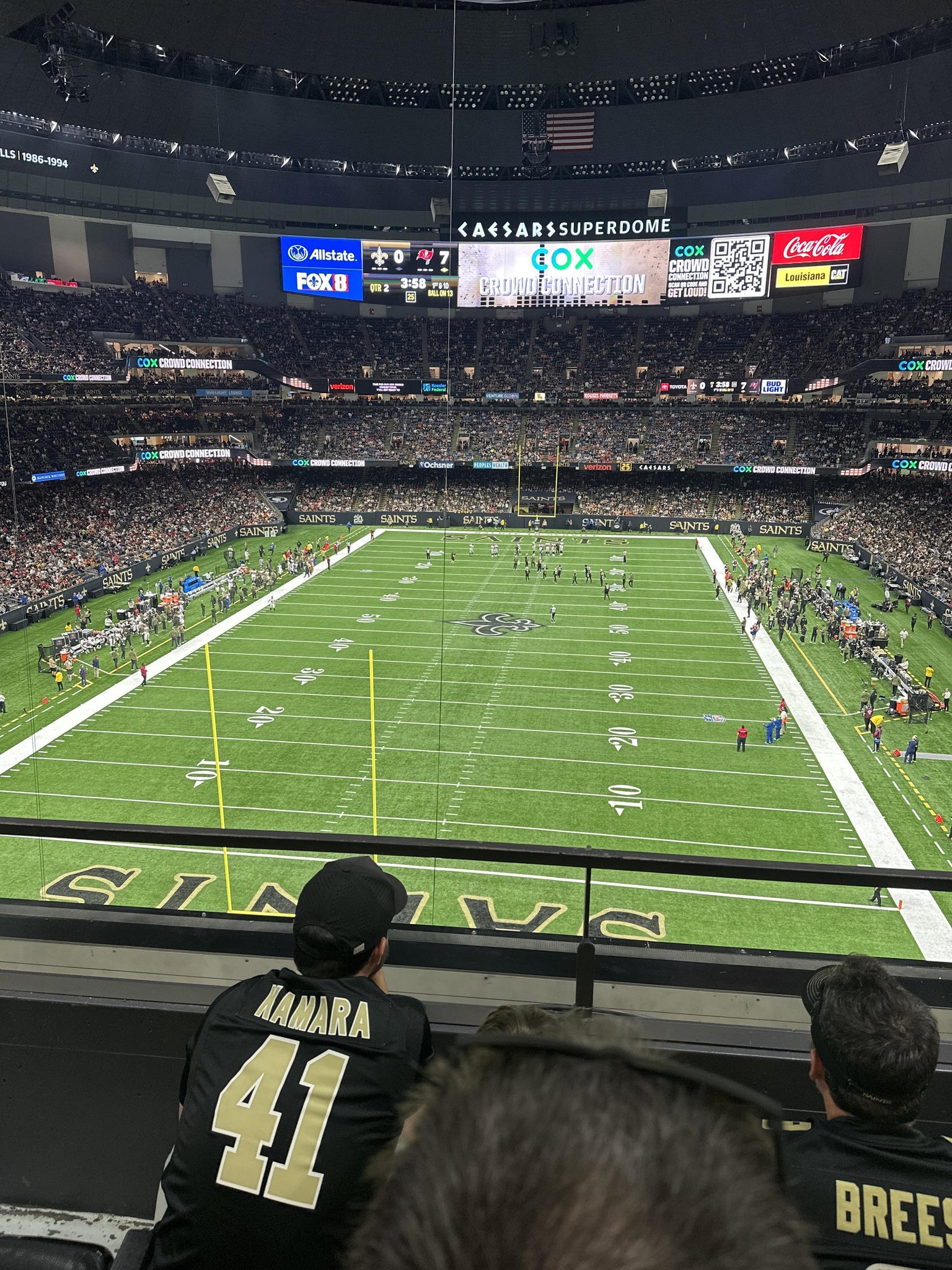 Real Fan View taken from Section 559 at Caesars Superdome by Lyndsey J