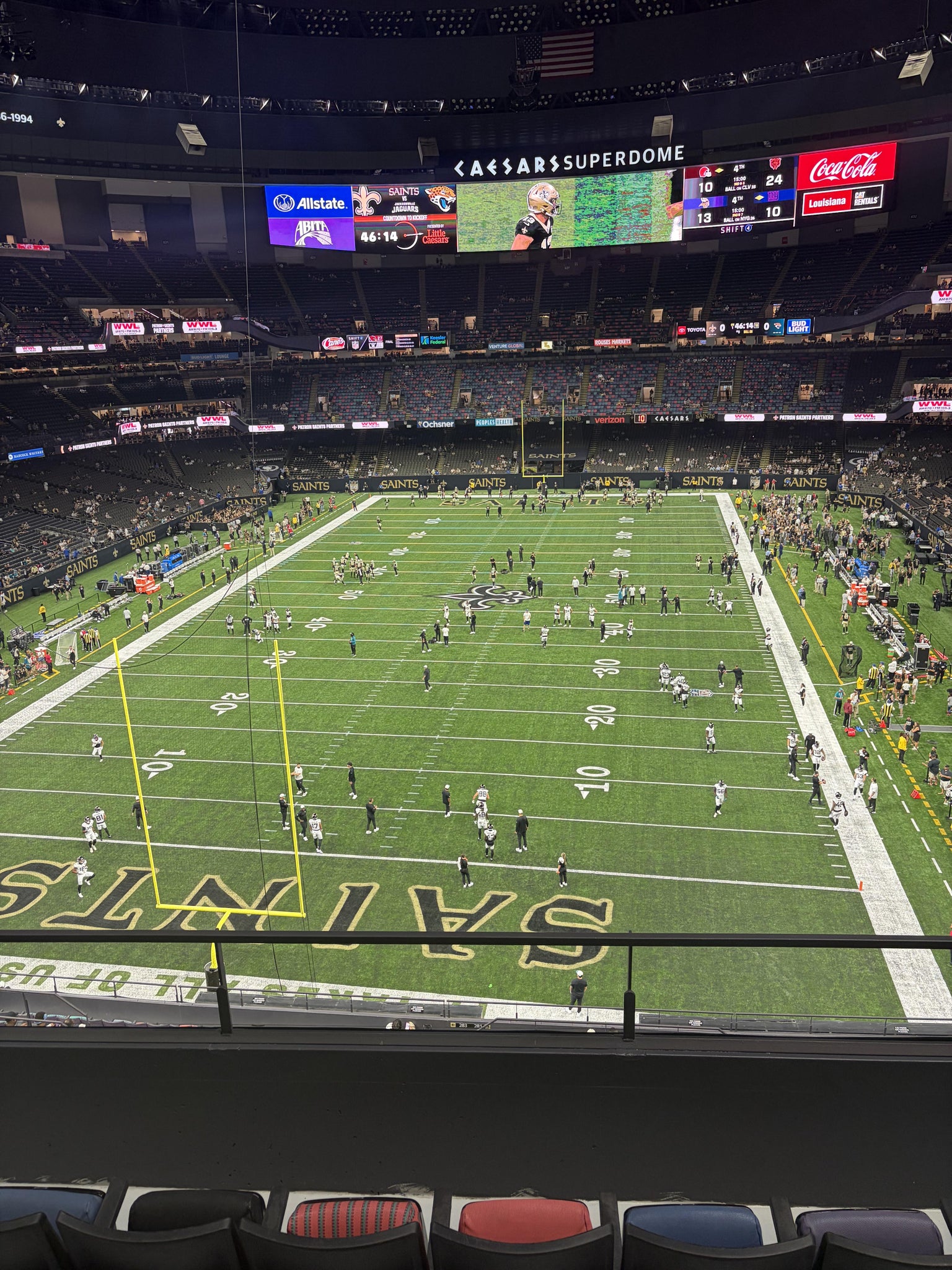Real Fan View taken from Section 559 at Caesars Superdome by Craig T