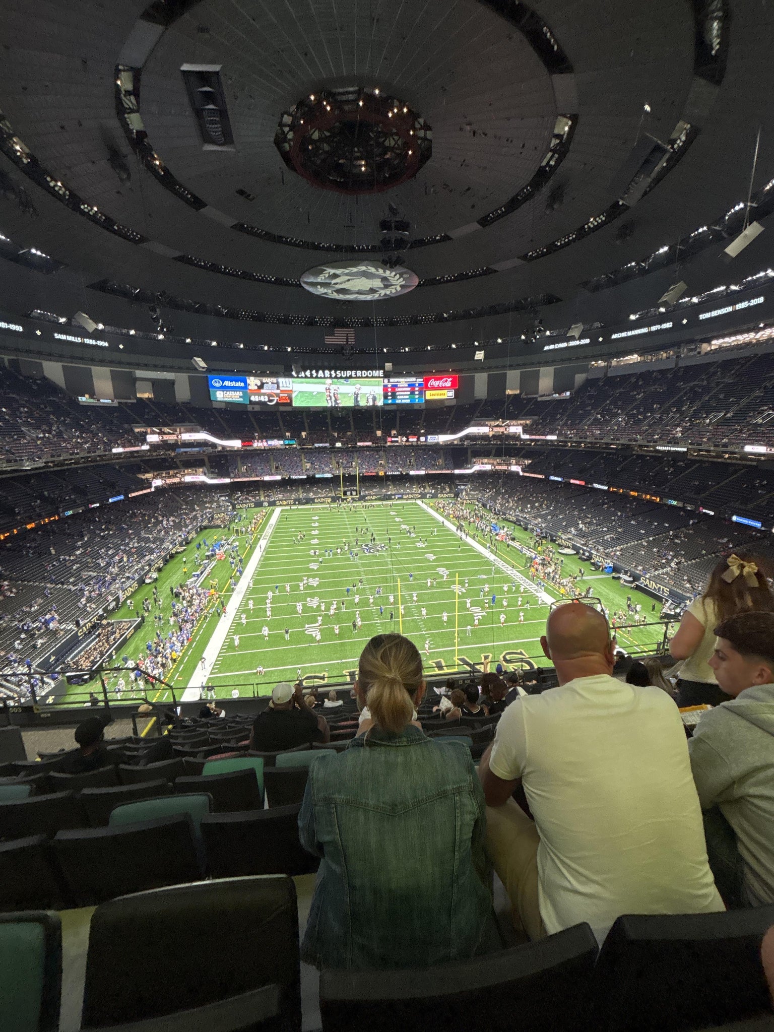 Real Fan View taken from Section 602 at Caesars Superdome by Sarah S