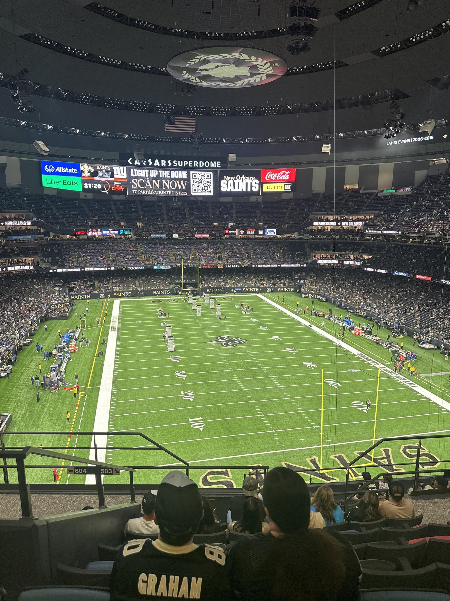 Real Fan View taken from Section 603 at Caesars Superdome by Sajad H