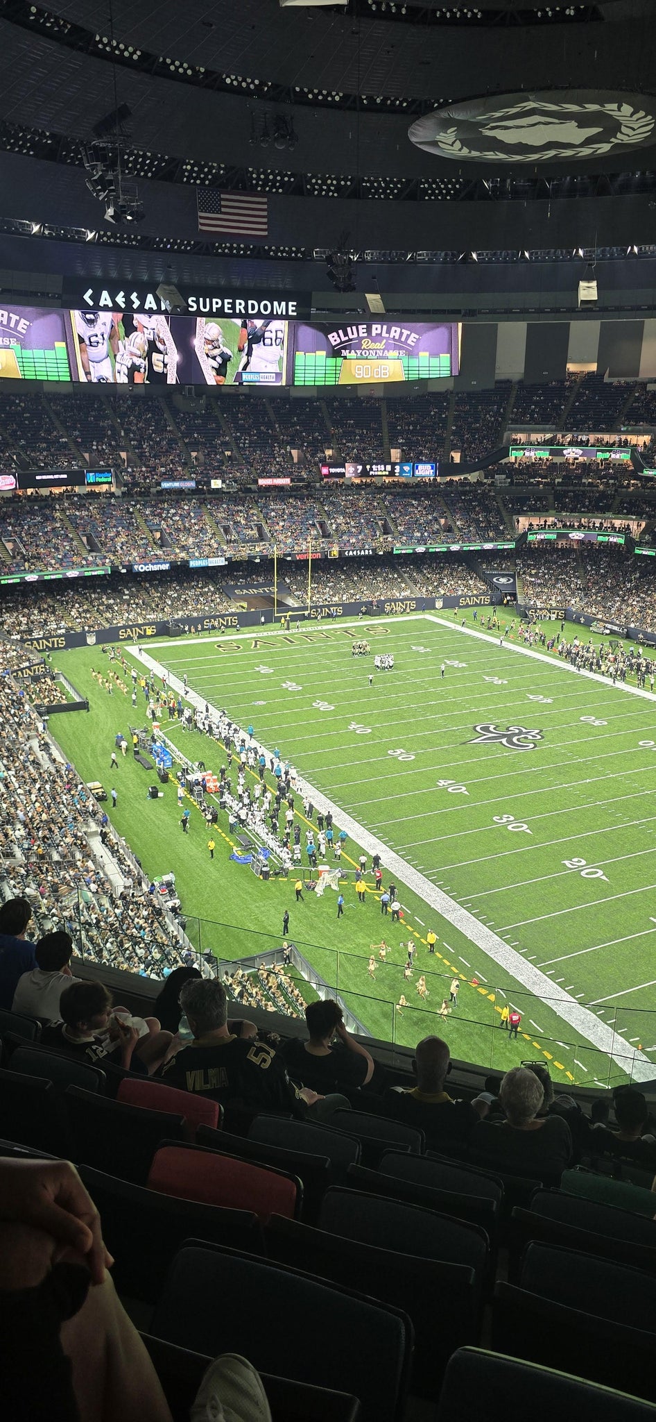 Real Fan View taken from Section 607 at Caesars Superdome by Douglas M