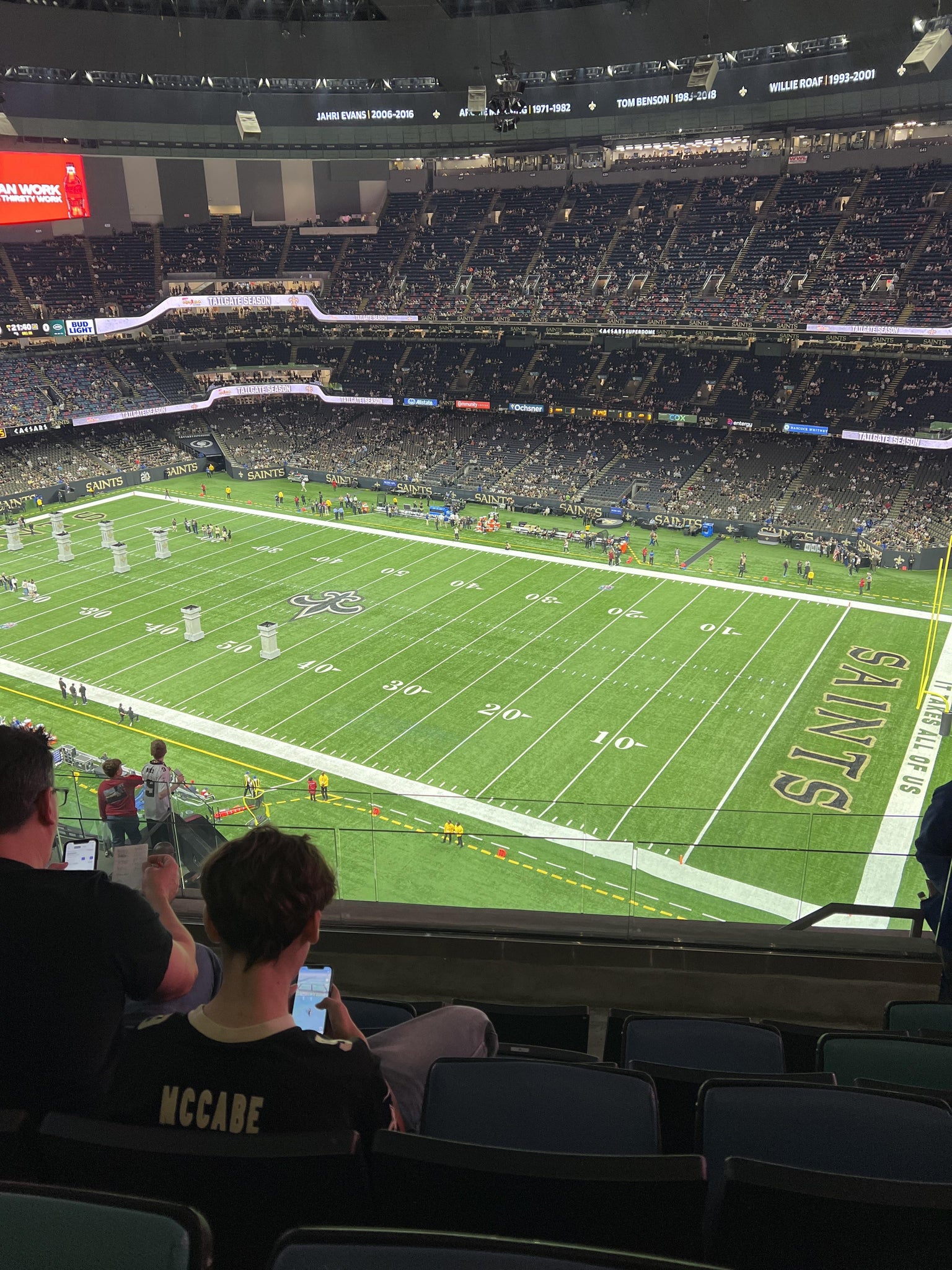Real Fan View taken from Section 609 at Caesars Superdome by Lindsey A