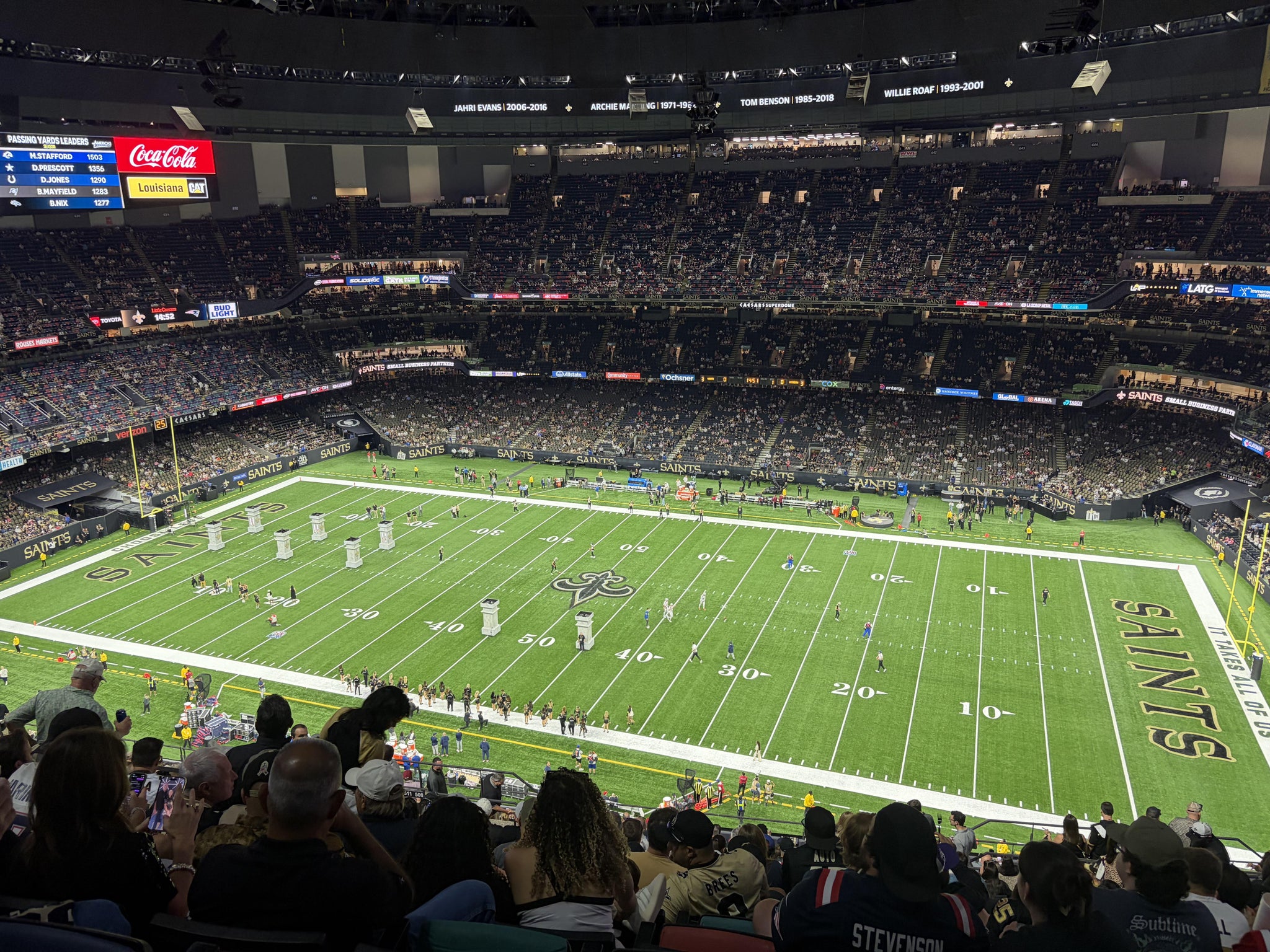 Real Fan View taken from Section 611 at Caesars Superdome by Liam A