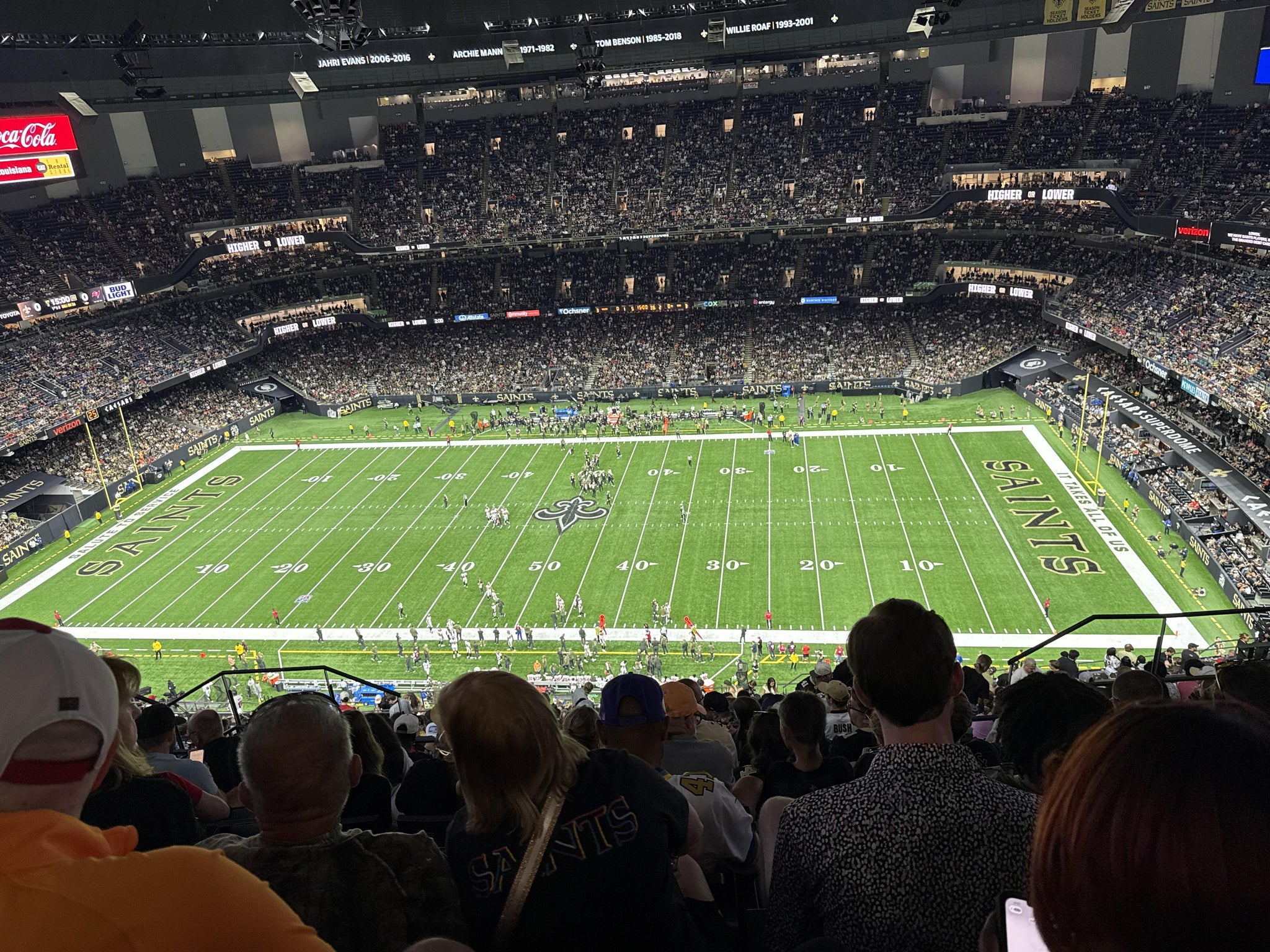 Real Fan View taken from Section 612 at Caesars Superdome by Brandynette A