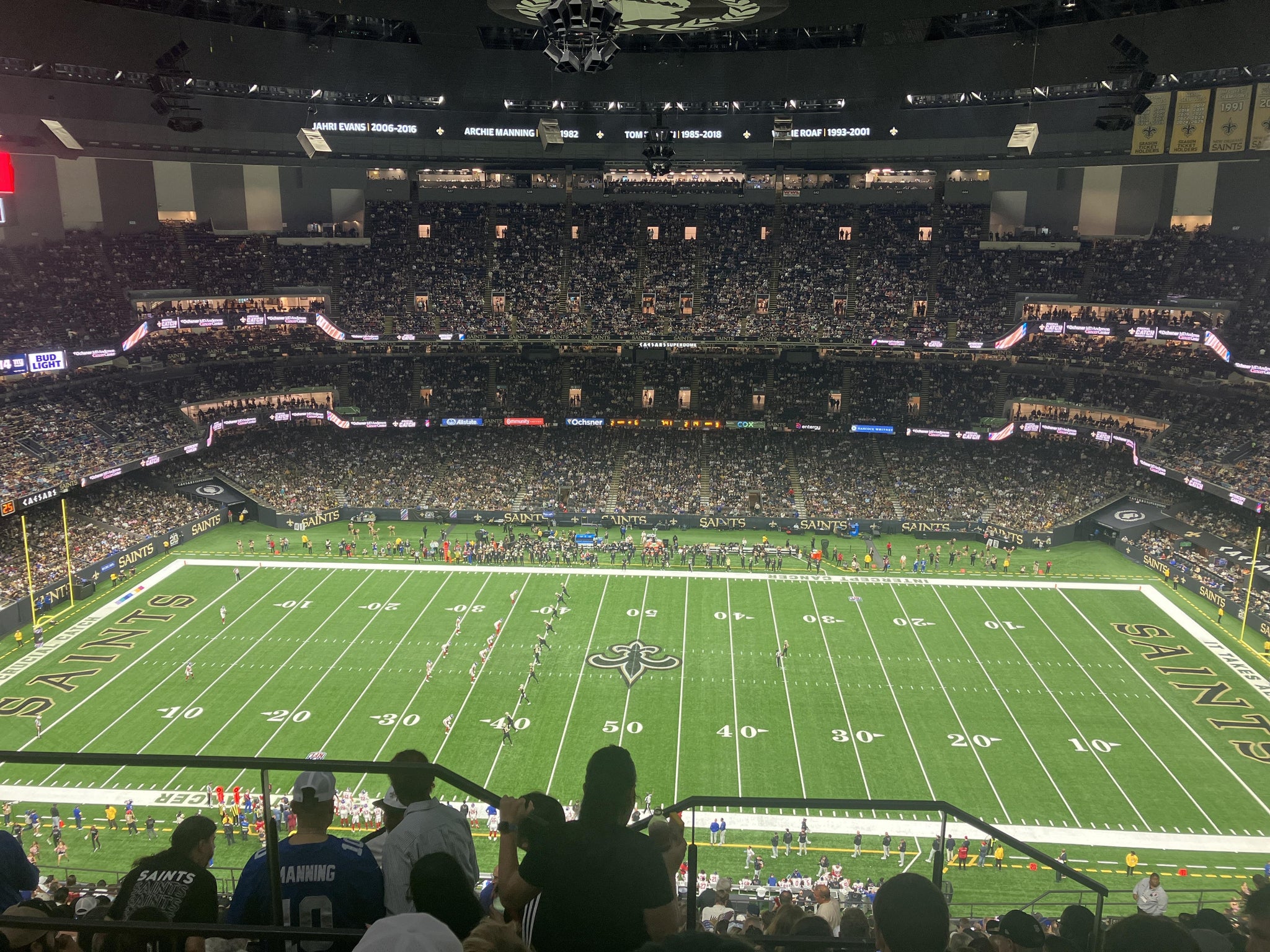 Real Fan View taken from Section 613 at Caesars Superdome by Jonah B