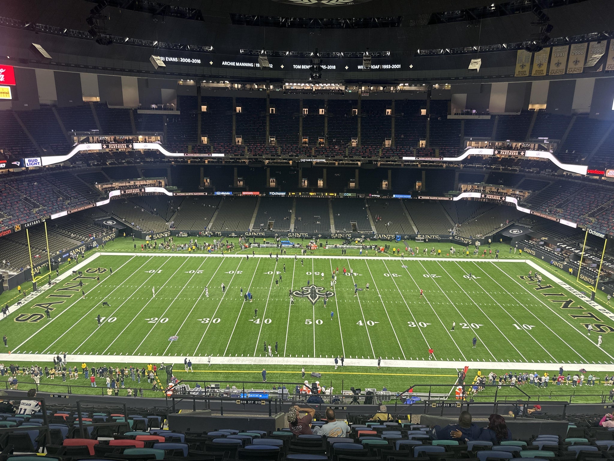 Real Fan View taken from Section 614 at Caesars Superdome by Anonymous User