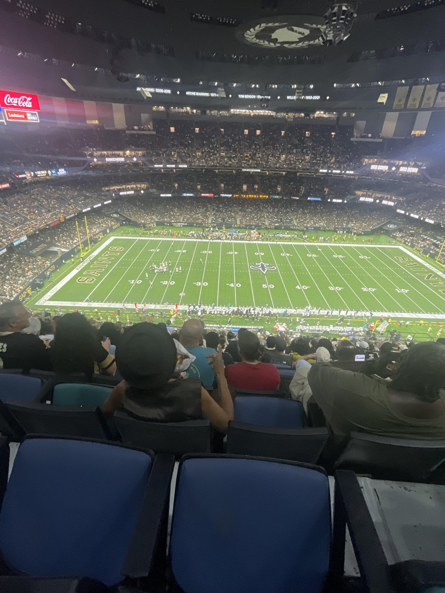 Real Fan View taken from Section 615 at Caesars Superdome by Kelly H