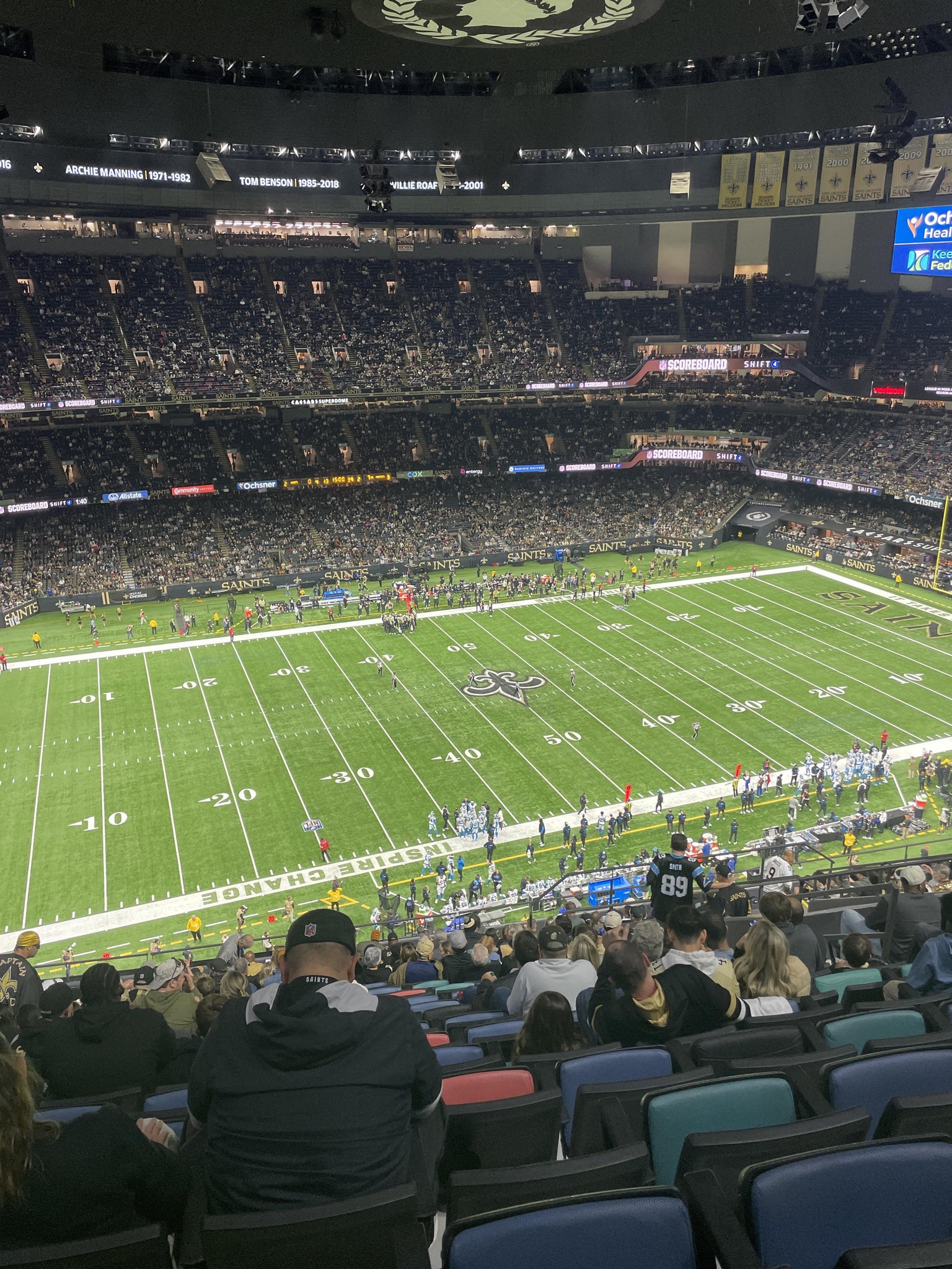 Real Fan View taken from Section 617 at Caesars Superdome by Donald G
