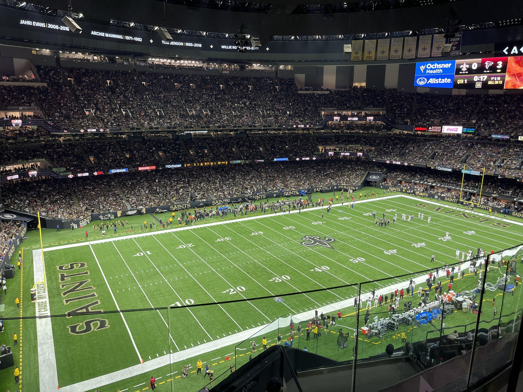 Real Fan View taken from Section 619 at Caesars Superdome by Anonymous User