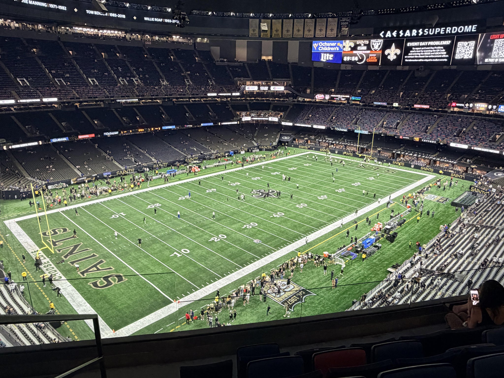 Real Fan View taken from Section 620 at Caesars Superdome by Branden A