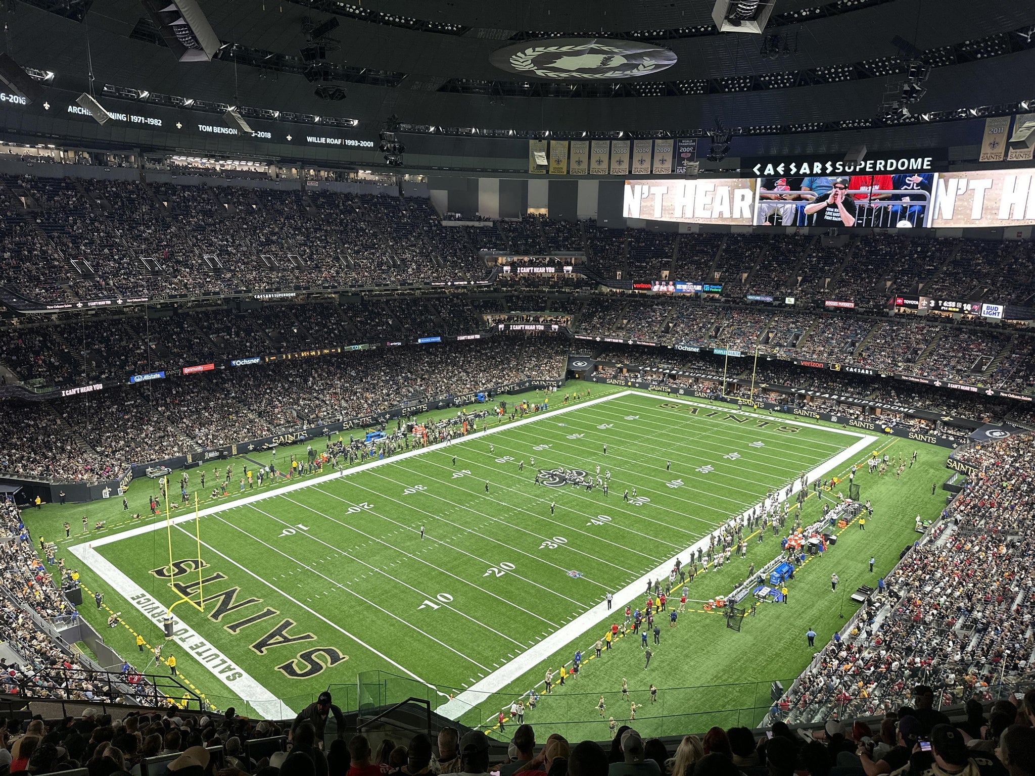 Real Fan View taken from Section 621 at Caesars Superdome by Ryan E