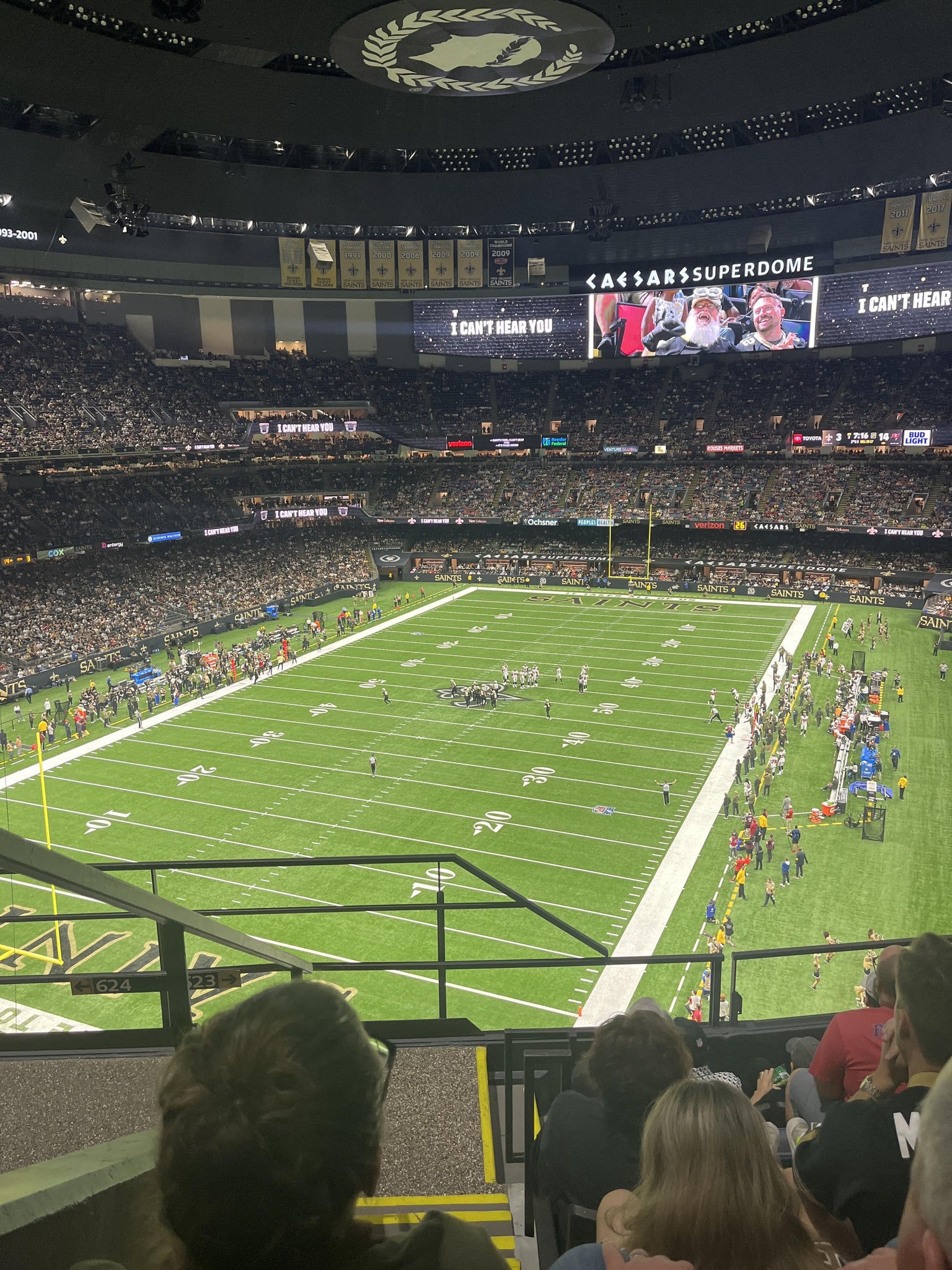 Real Fan View taken from Section 623 at Caesars Superdome by Anonymous User