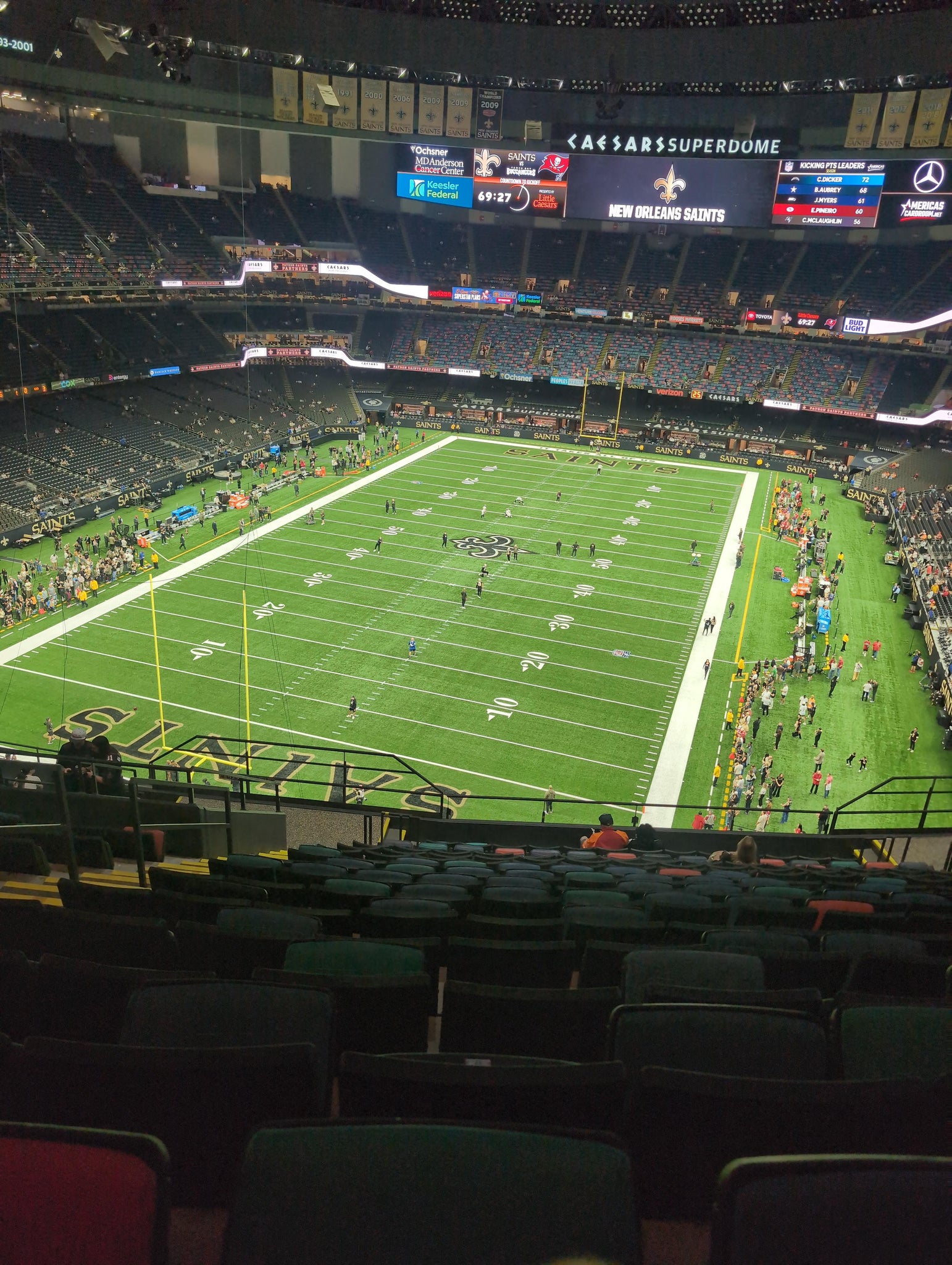 Real Fan View taken from Section 624 at Caesars Superdome by Jacob C