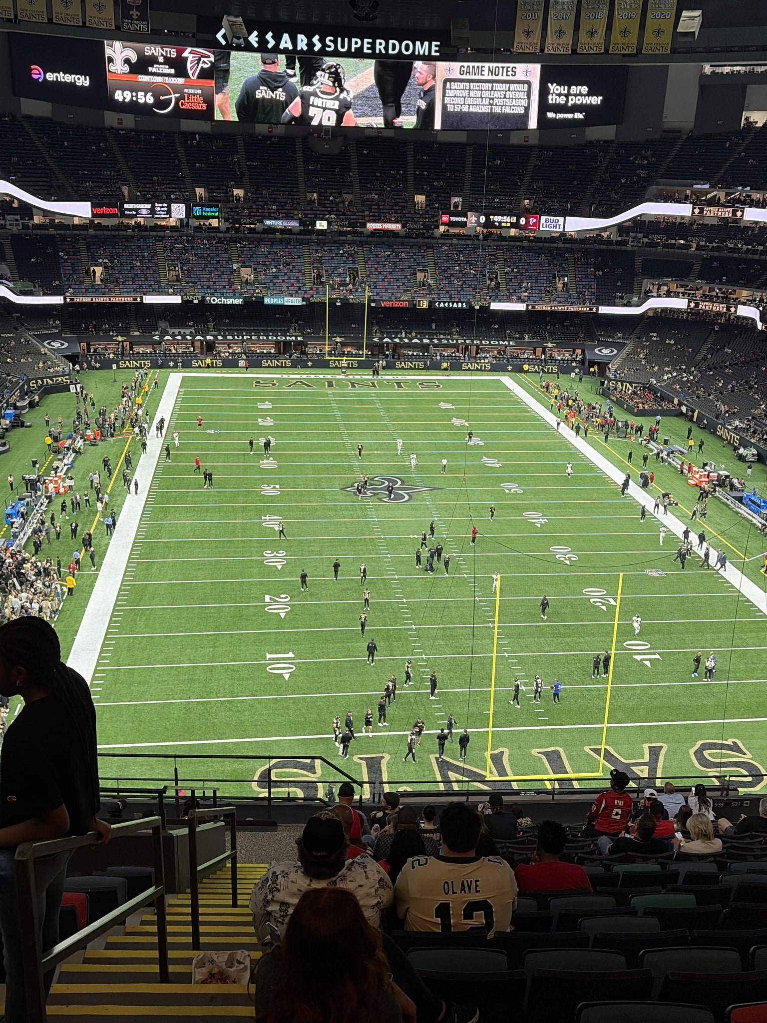 Real Fan View taken from Section 628 at Caesars Superdome by Sharon S
