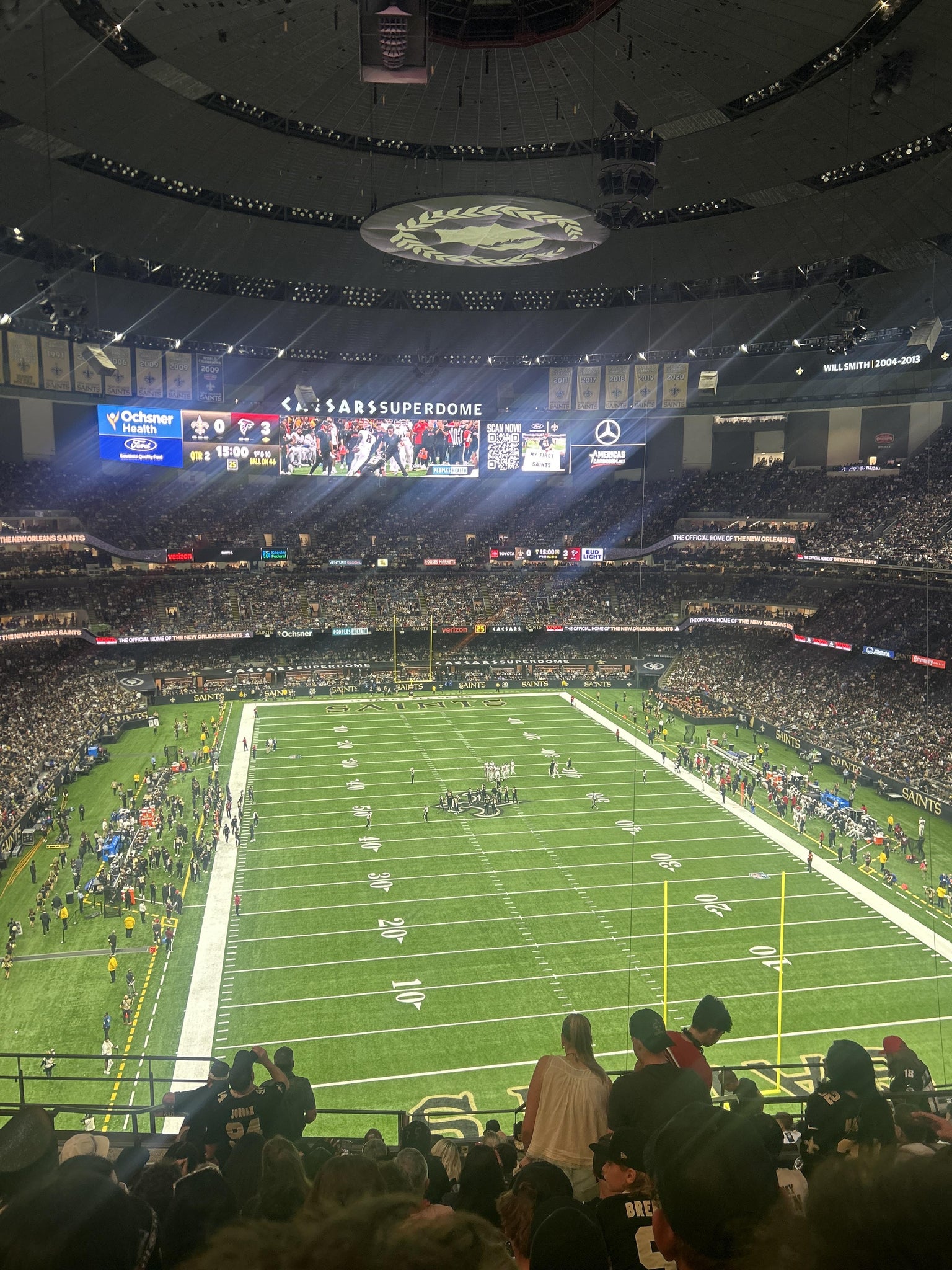 Real Fan View taken from Section 629 at Caesars Superdome by Nicholas H