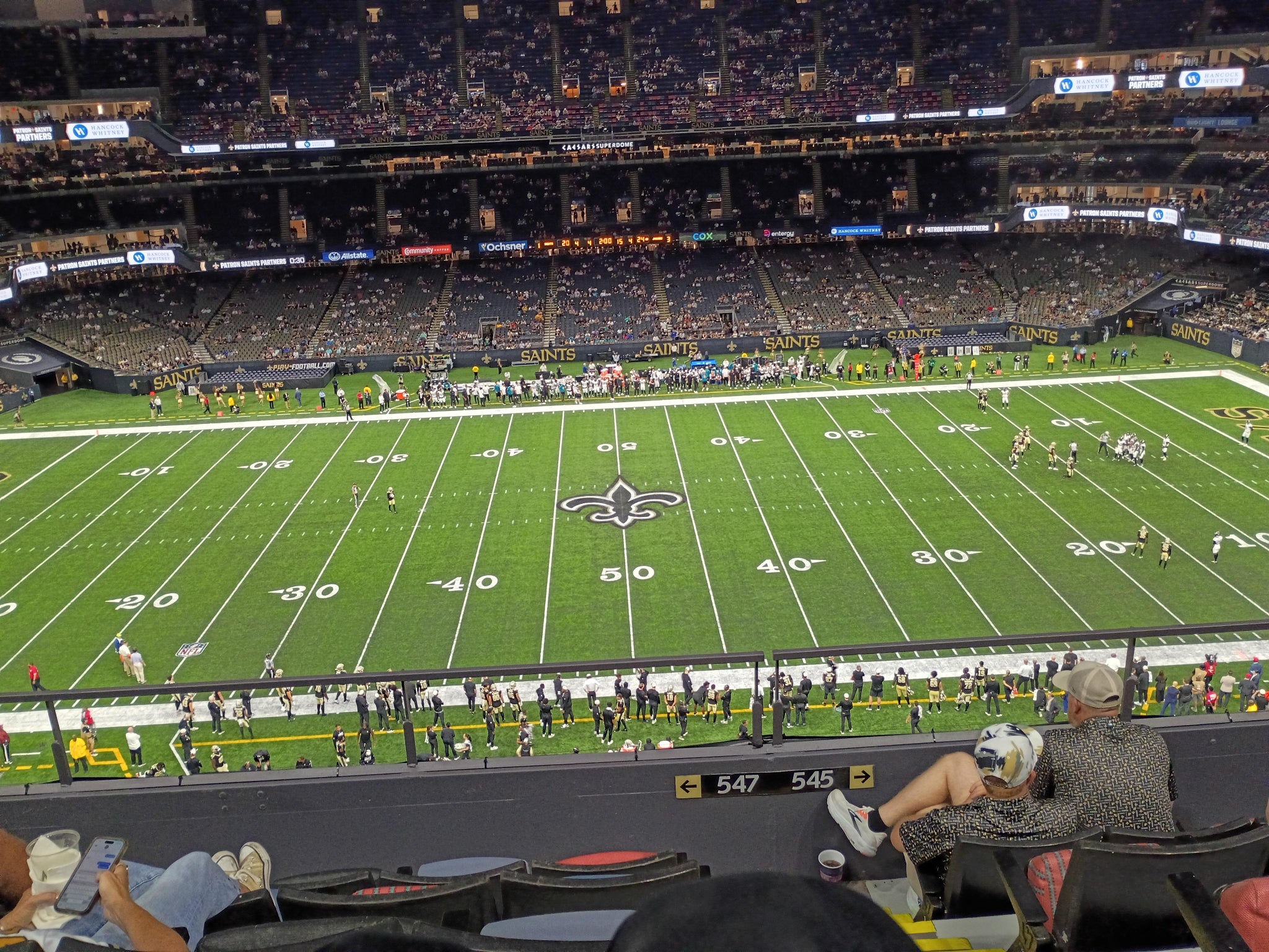 Real Fan View taken from Section 629 at Caesars Superdome by Judy T