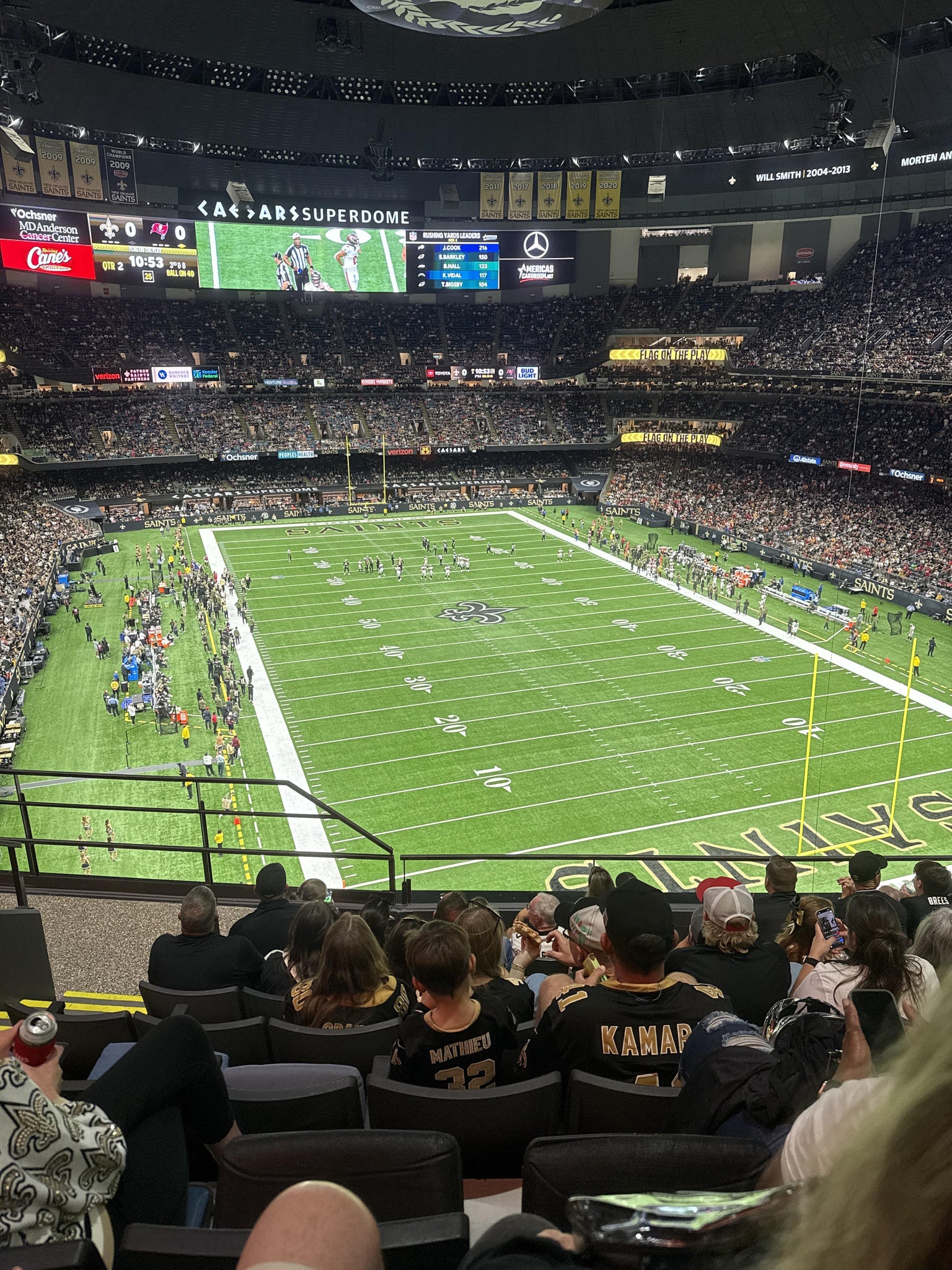 Real Fan View taken from Section 630 at Caesars Superdome by Devin D