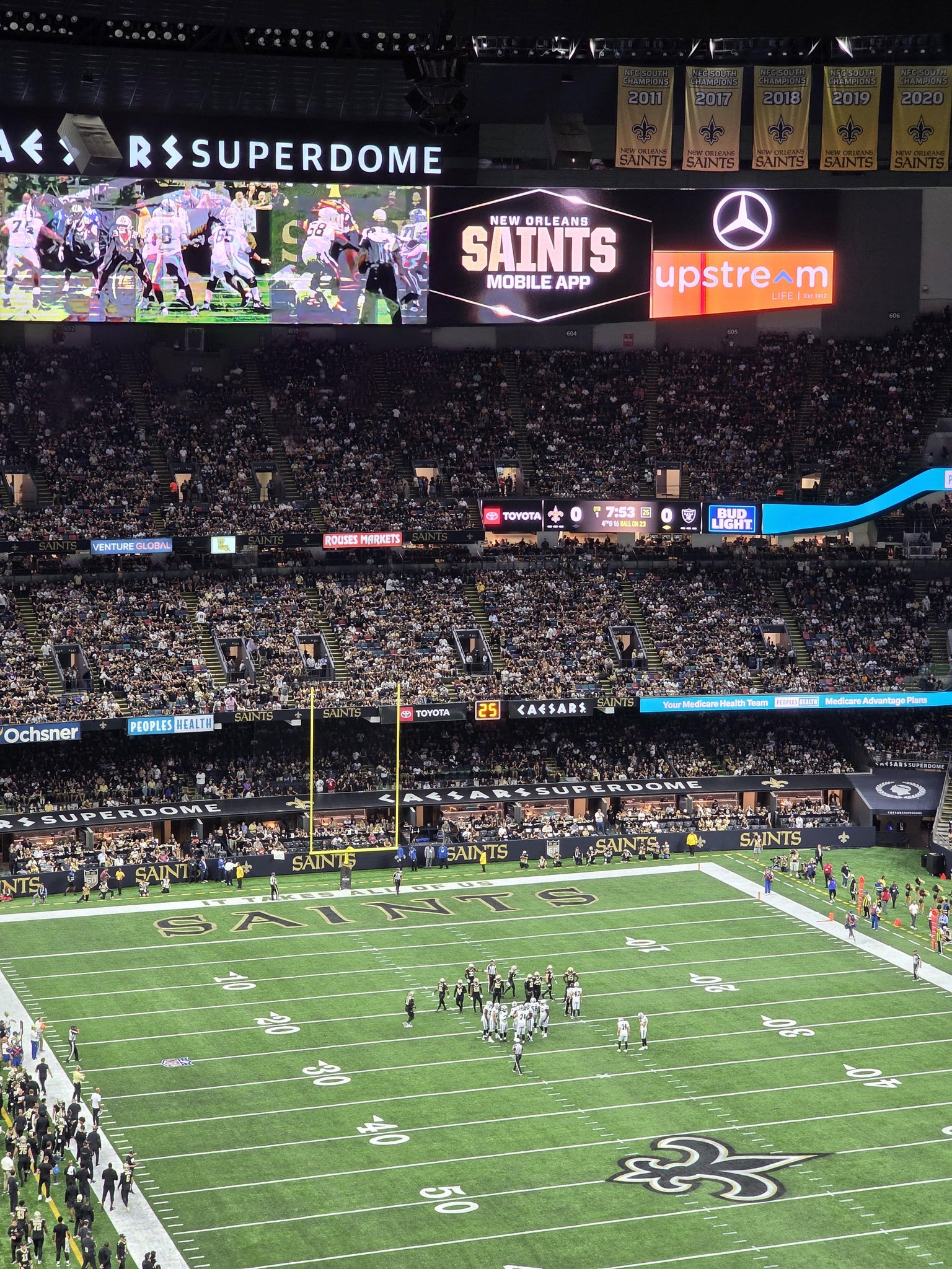 Real Fan View taken from Section 631 at Caesars Superdome by Javon B