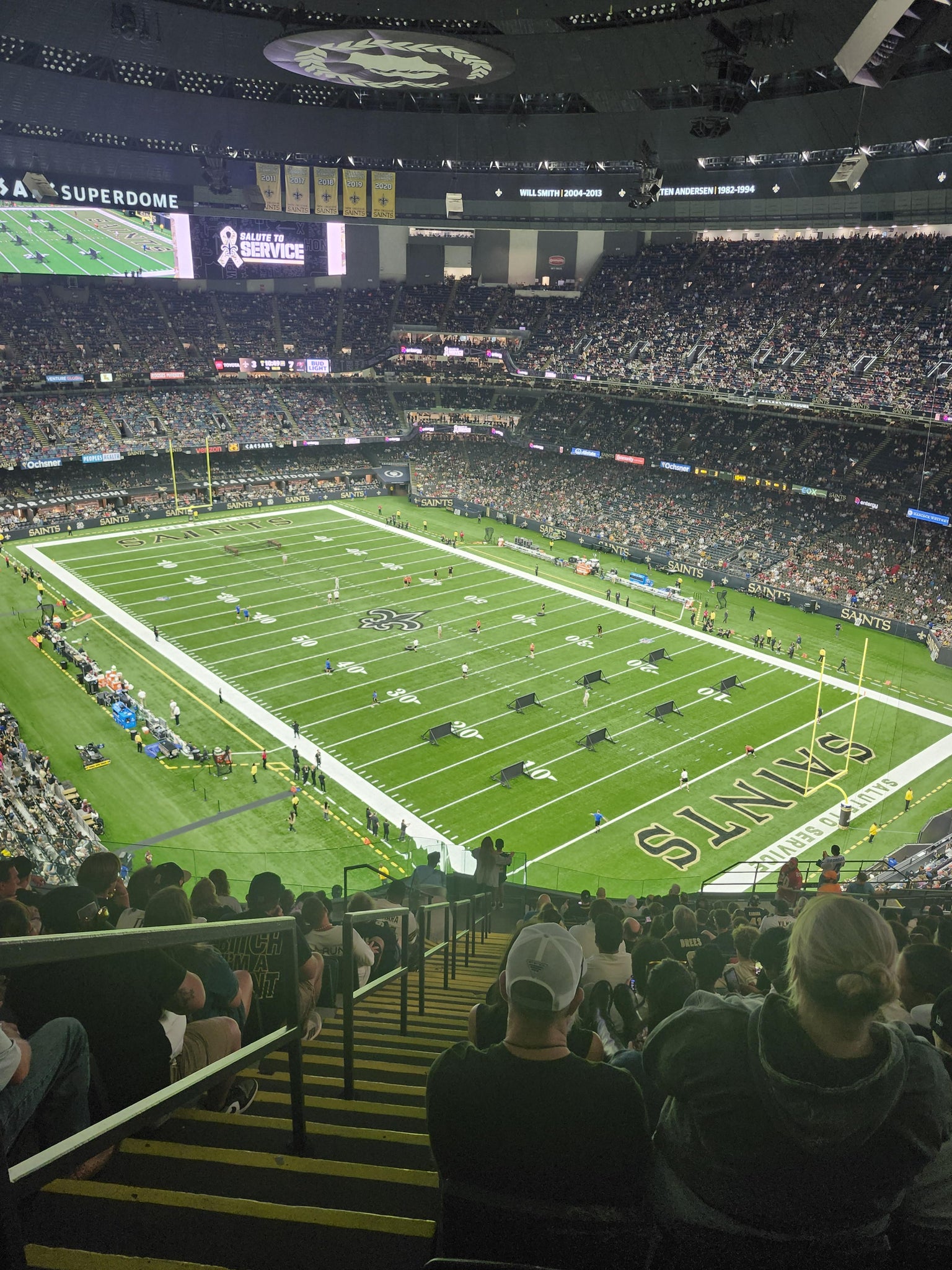 Real Fan View taken from Section 632 at Caesars Superdome by Shawn G